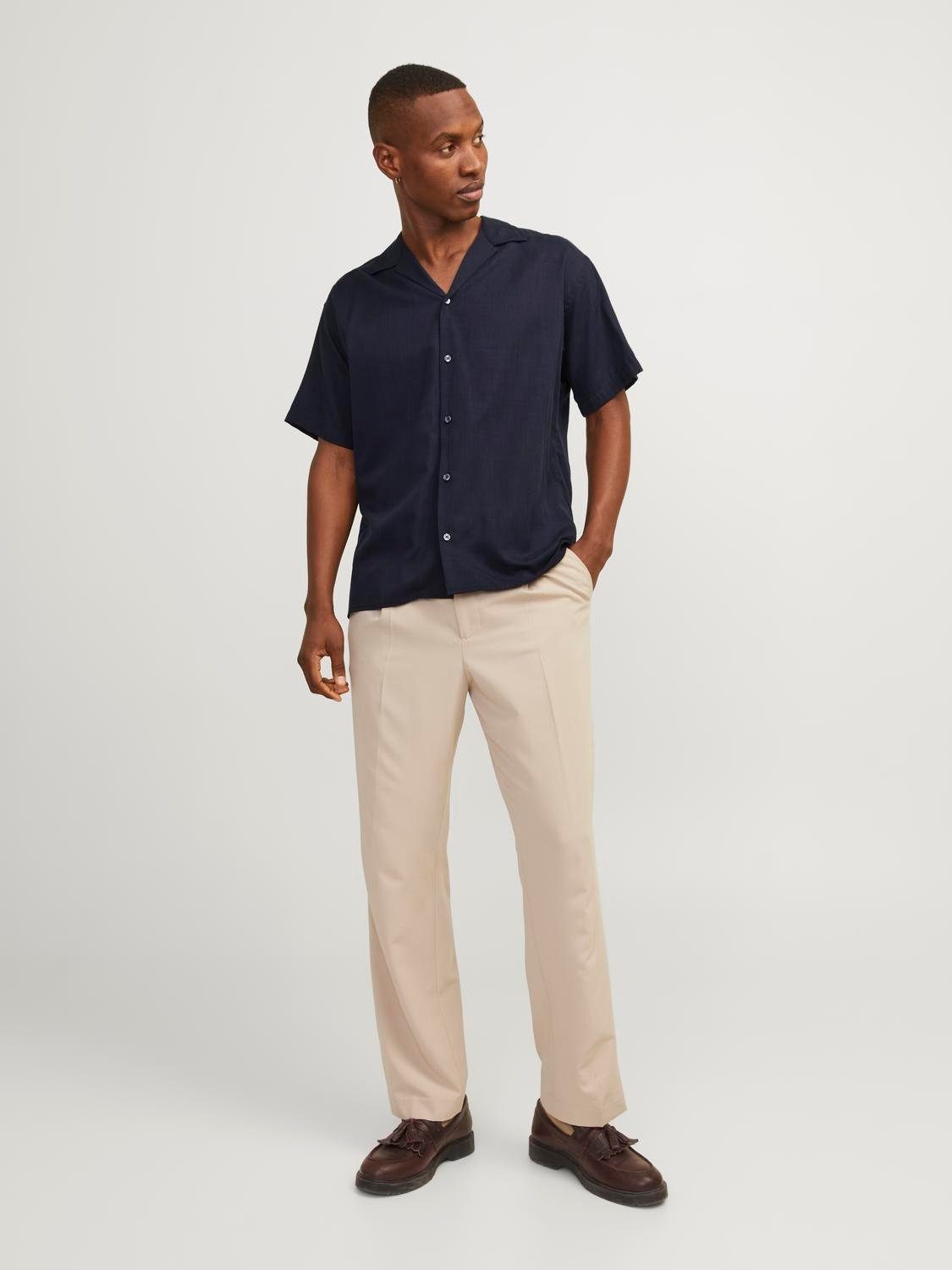 Jack & Jones Overhemd met korte mouwen JPRCCAARON TENCEL RESORT SHIRT S S LN