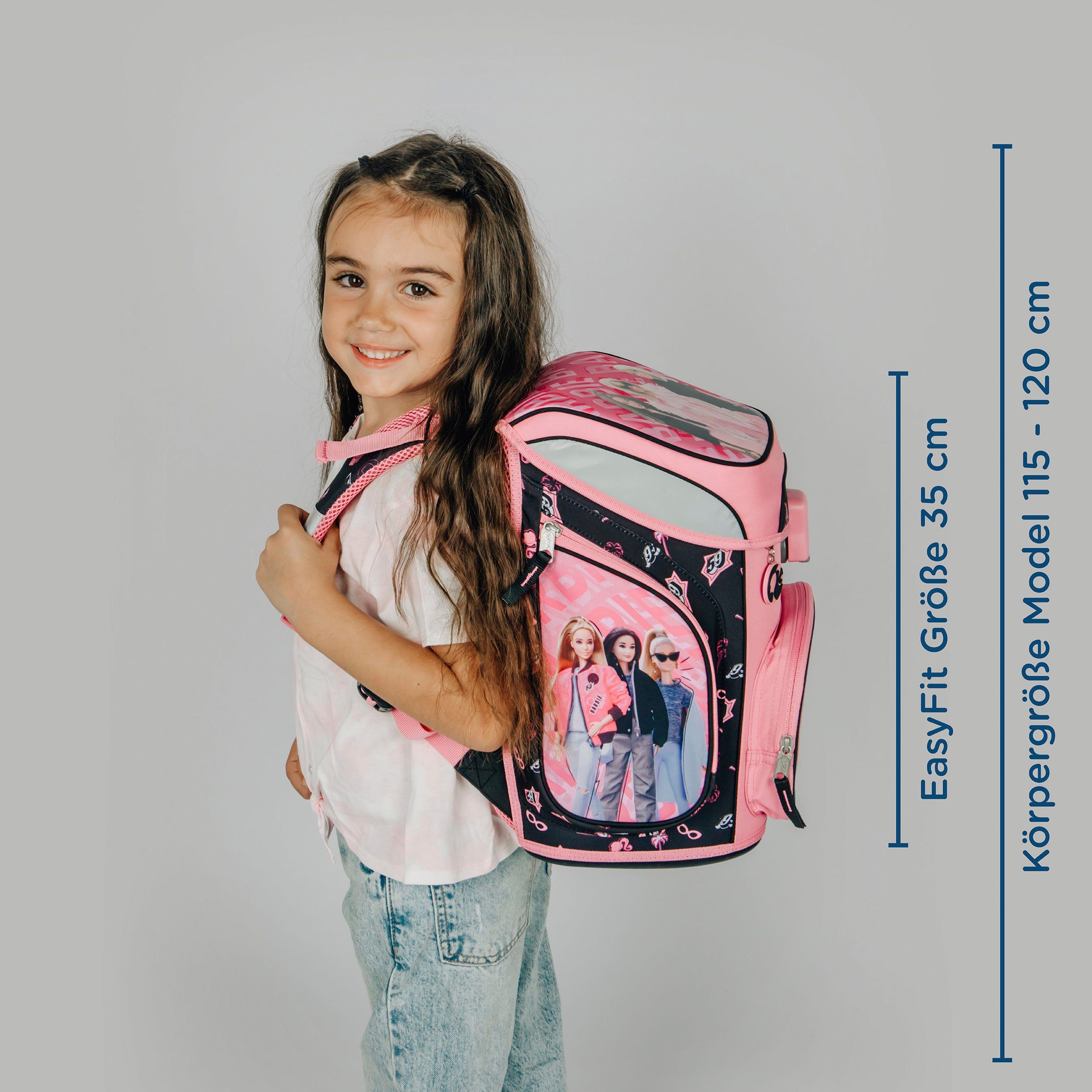 Scooli Schooltas EasyFit, Barbie (5-delig)