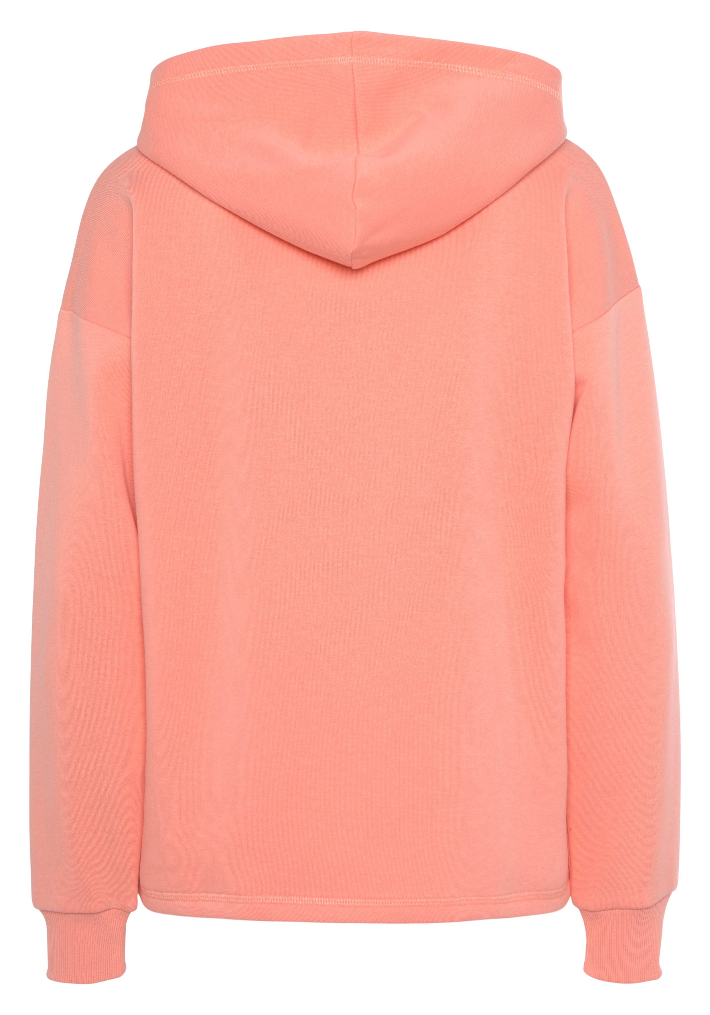 Lascana Hoodie -Capuchonsweatshirt Loungeshirt Capuchon sweatshirt loungetop met voorprint loungewear (1-delig)