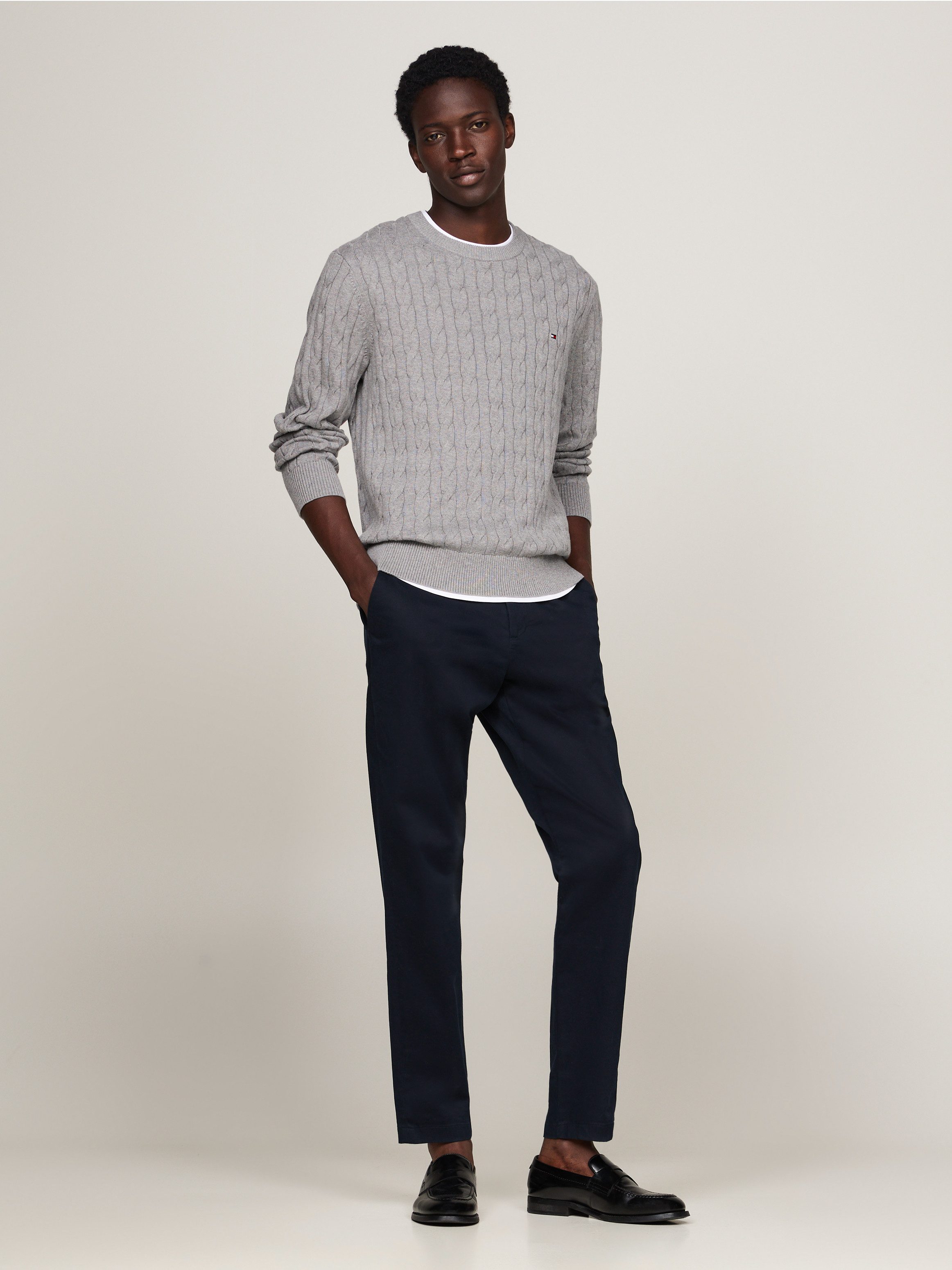 Tommy Hilfiger Gebreide trui CLASSIC CABLE CREW NECK