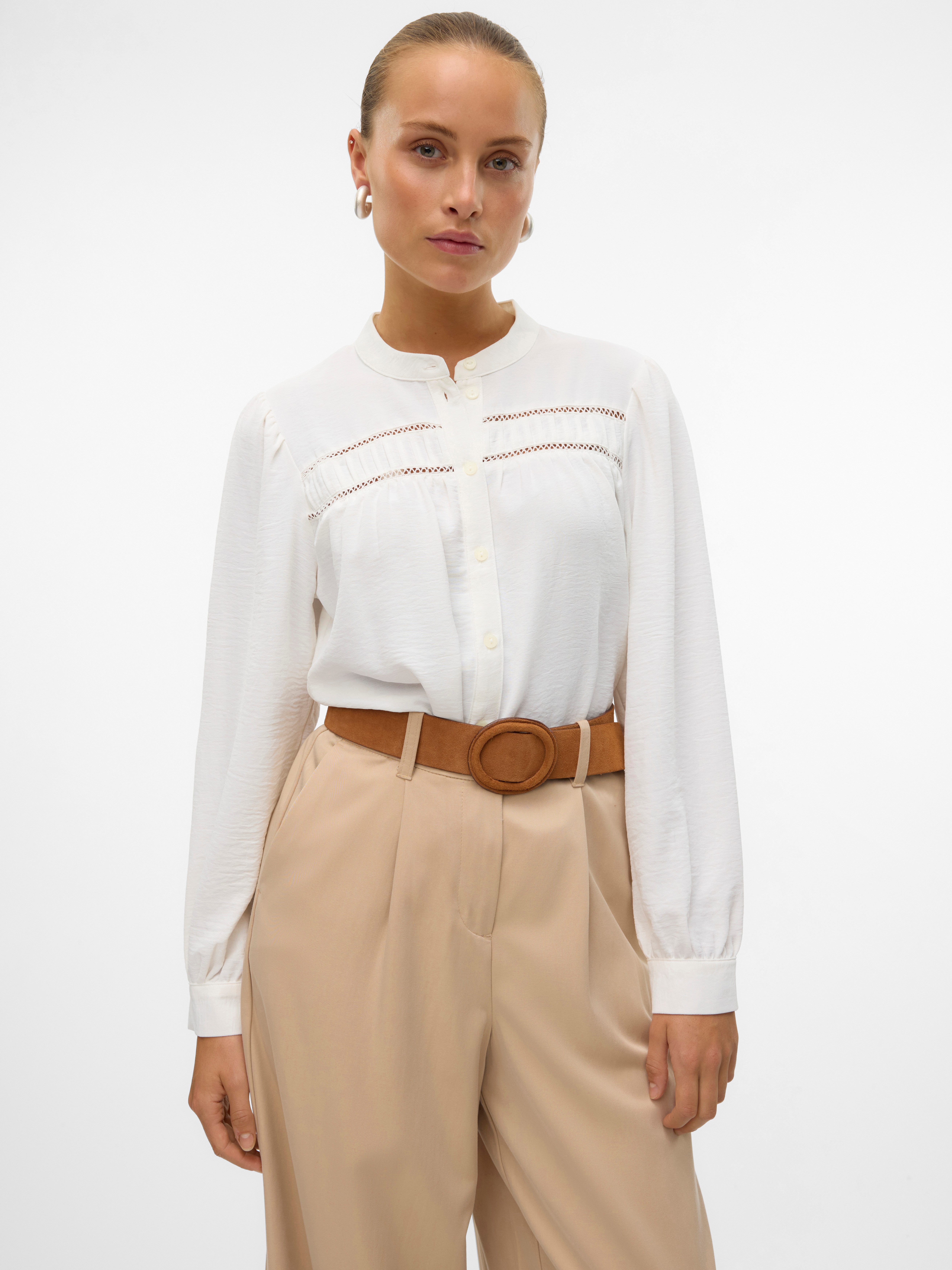 Vero Moda Blouse met lange mouwen VMEMMA LS LACE SHIRT WVN GA NOOS