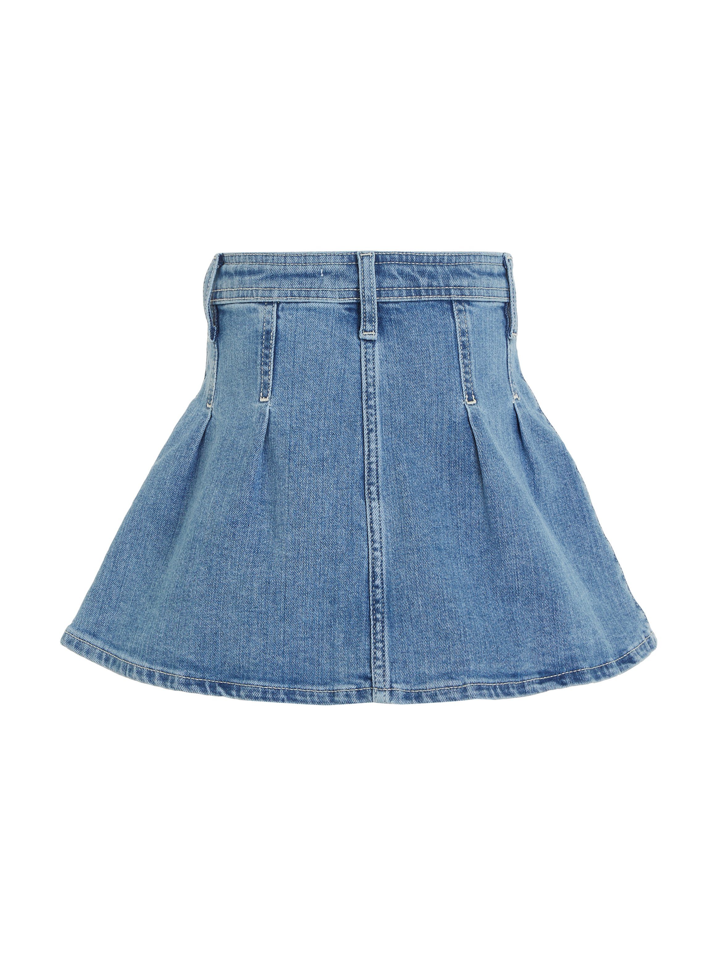 Tommy Hilfiger Jeans rok PLEATED DENIM SKIRT