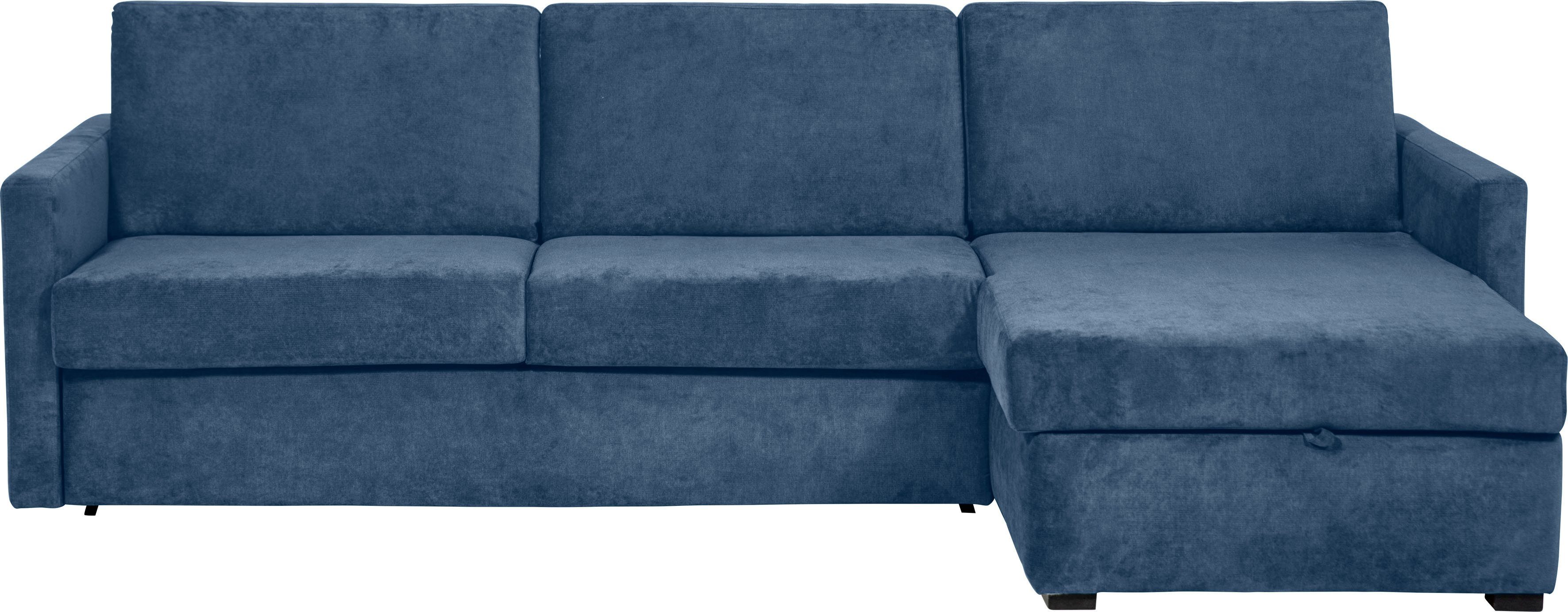 Places of Style Slaapbank GOLDPOINT hoekbank 264 cm, ligoppervlak (140/200 cm), L-vorm, Slaapfunctie, Bonell-binnenveringsmatras en volwaardige bedfunctie