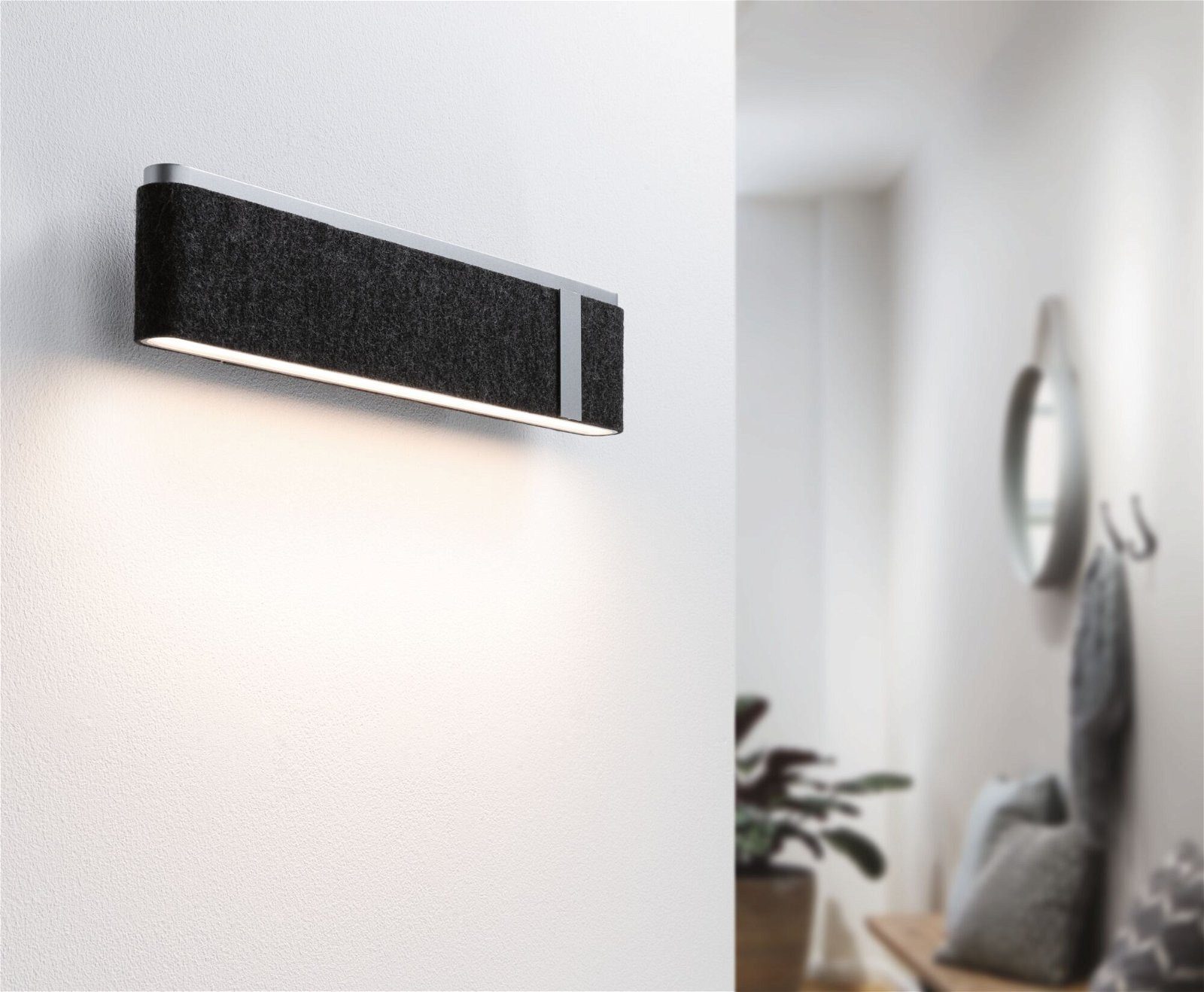 Paulmann Led-wandlamp Jagun 2700K 1250lm 230V 18W Antraciet (1 stuk)