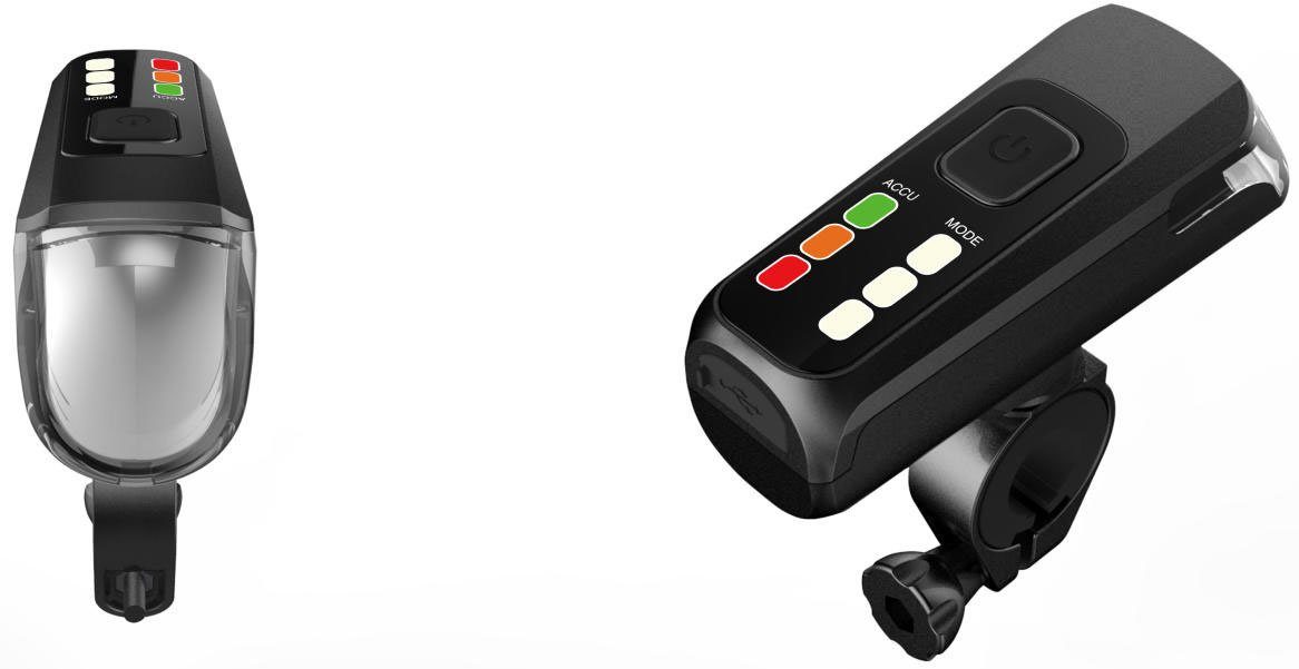 Fischer Fietsverlichting Accu-USB-led verl.-Set vloerverl. 60 lux (3-delig)