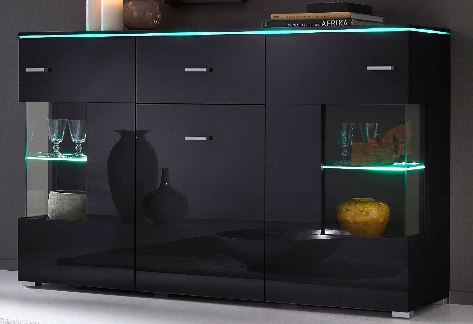 Höltkemeyer Dressoir Happy Breedte 150 cm dressoirs zwart