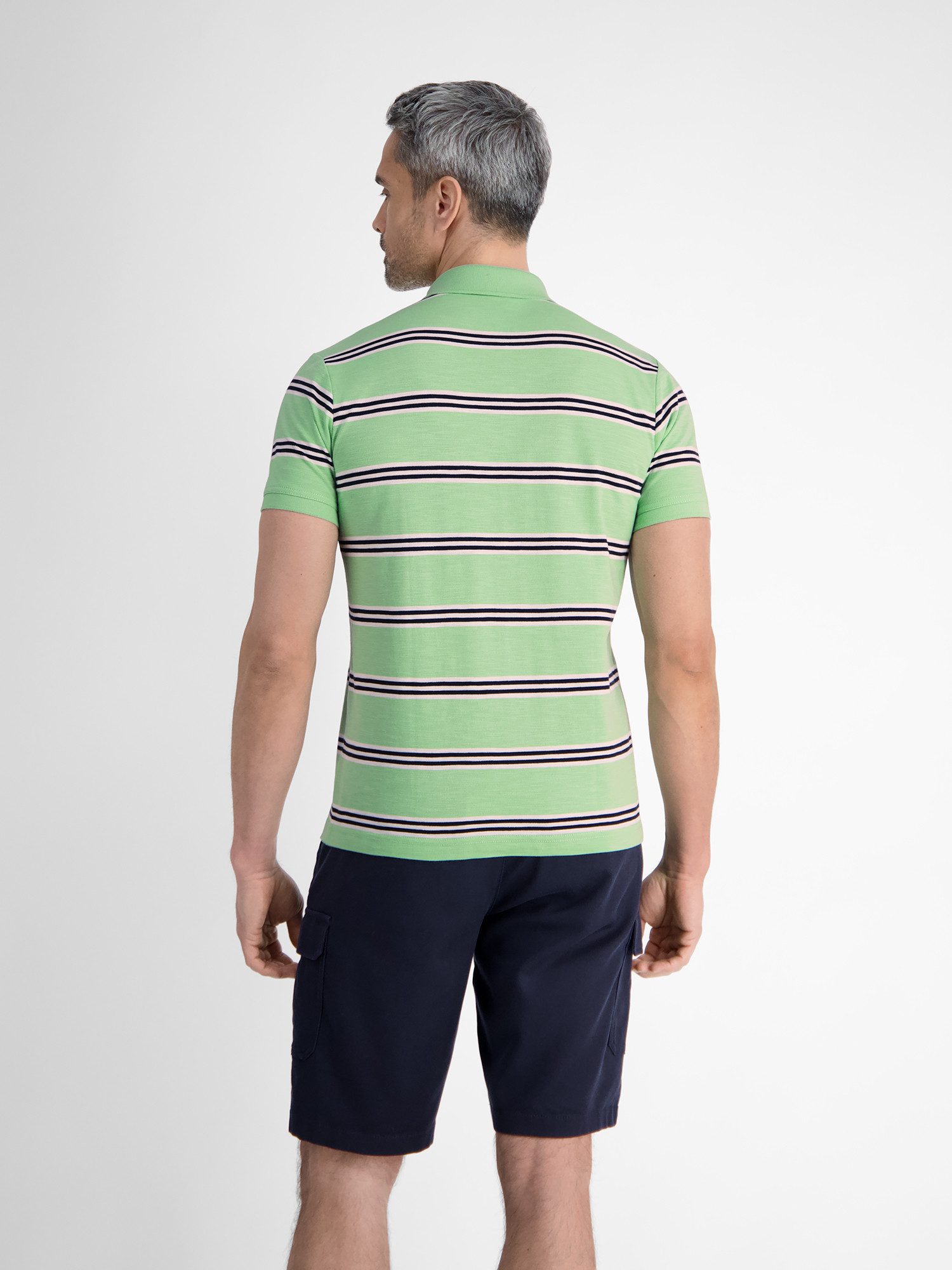 Lerros Poloshirt LERROS heren poloshirt in rugby-look