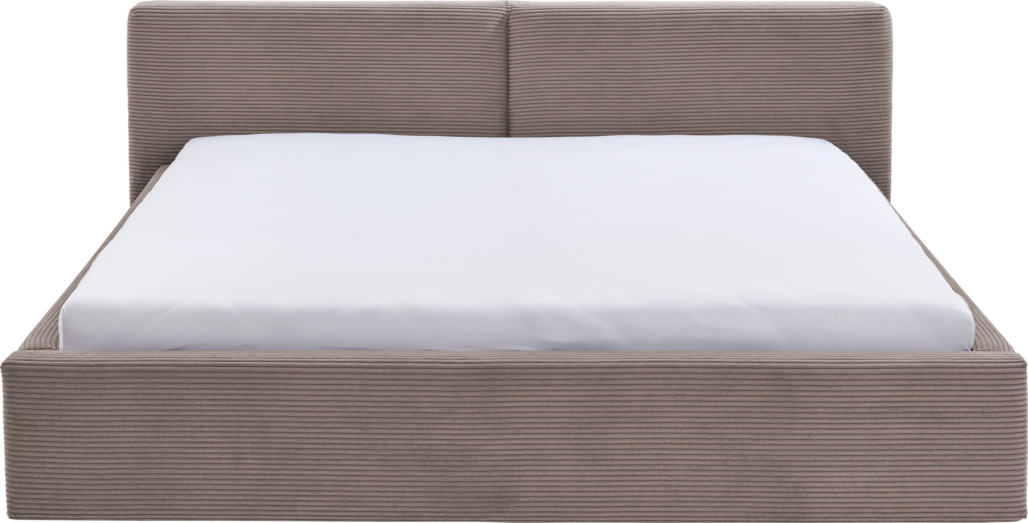 meise.möbel Gestoffeerd bed Cube optioneel met matras en bedlade