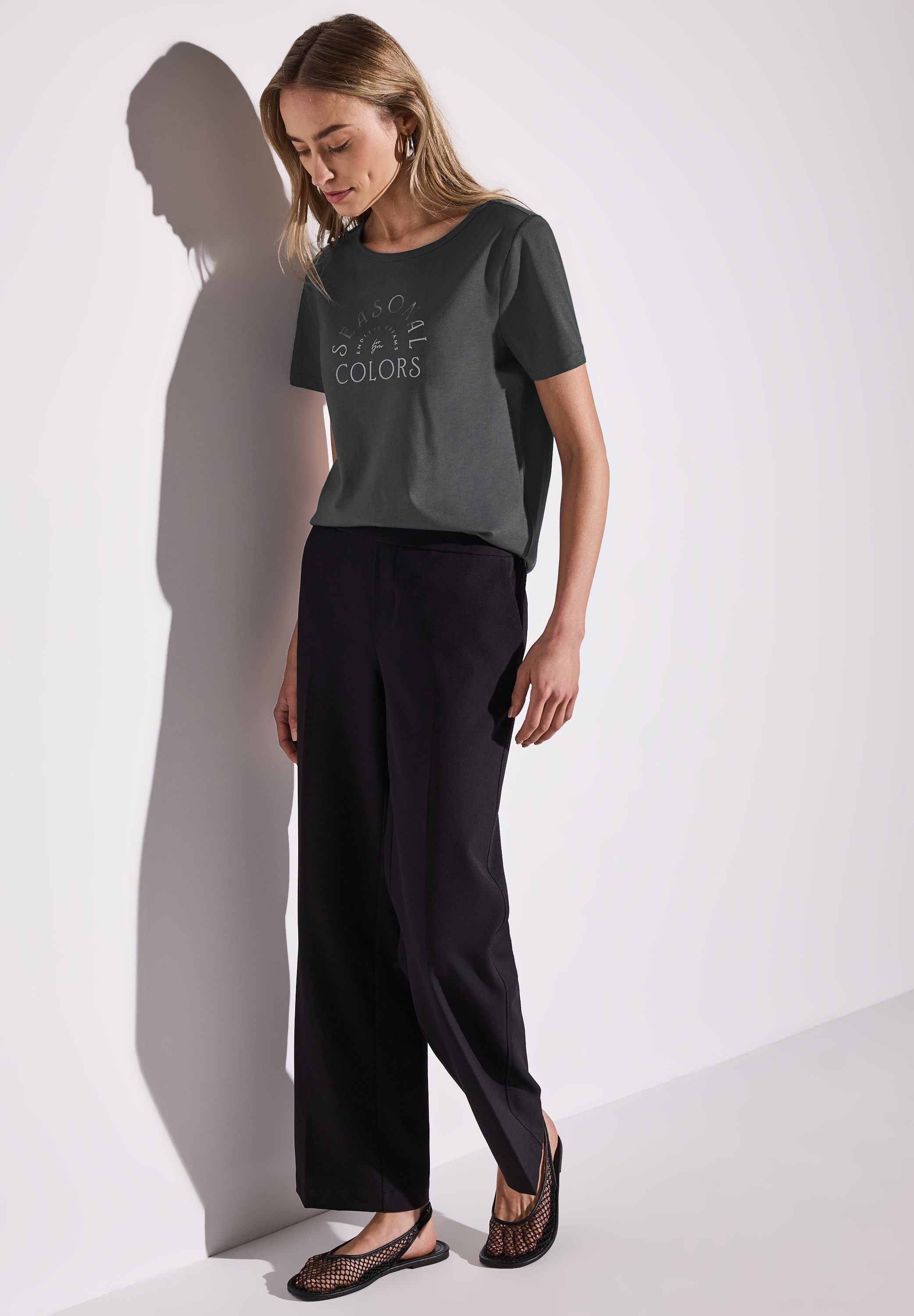 STREET ONE T-shirt met tekst
