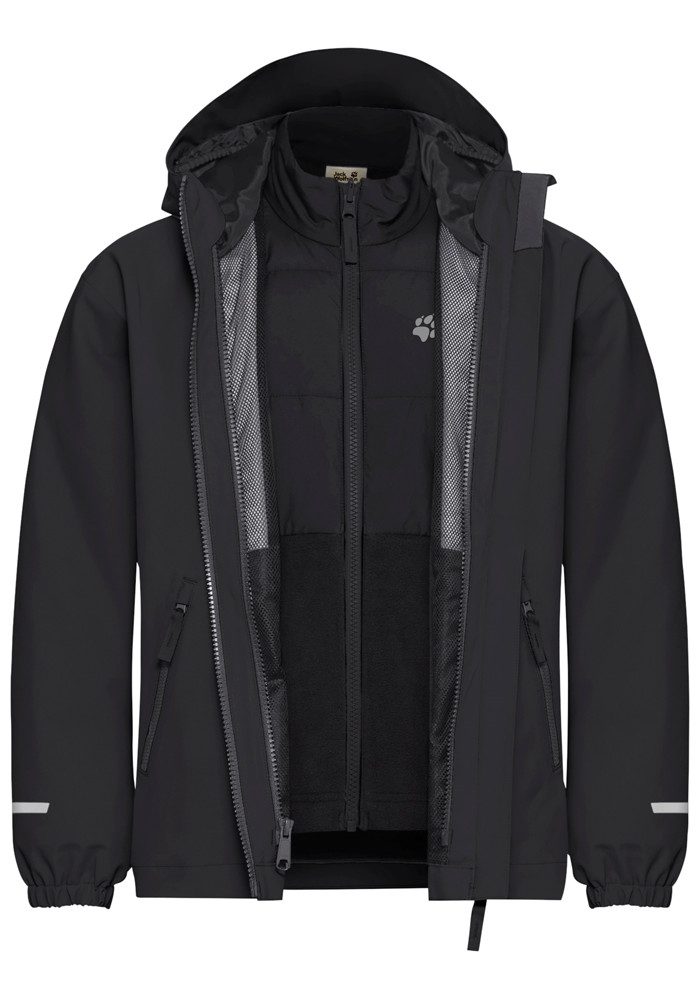 Jack Wolfskin Functioneel 3-in-1-jack HYBRID 3IN1 JACKET K
