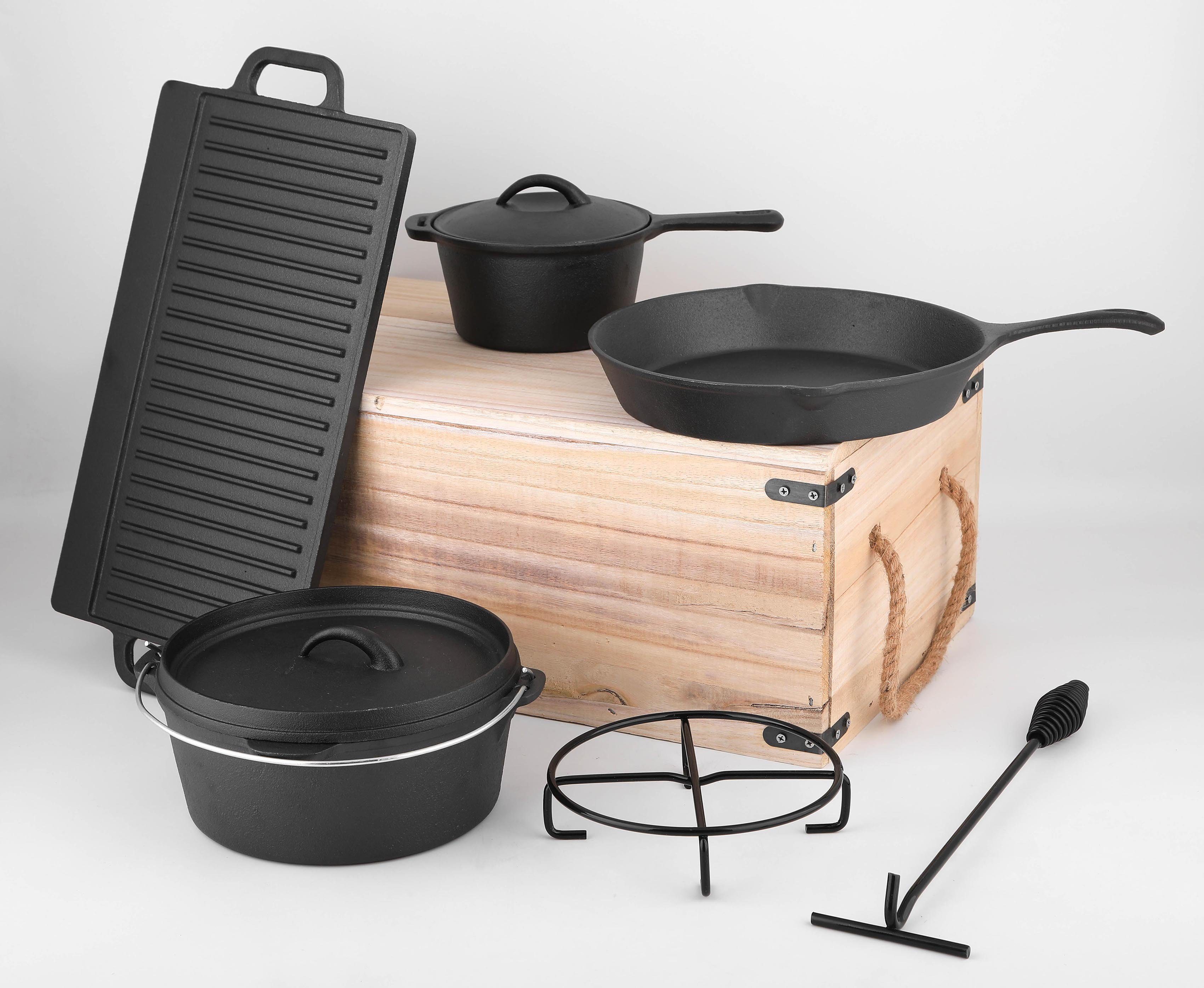 CS-Solingen Pannenset Parilla (dutchoven) (set, 9-delig)