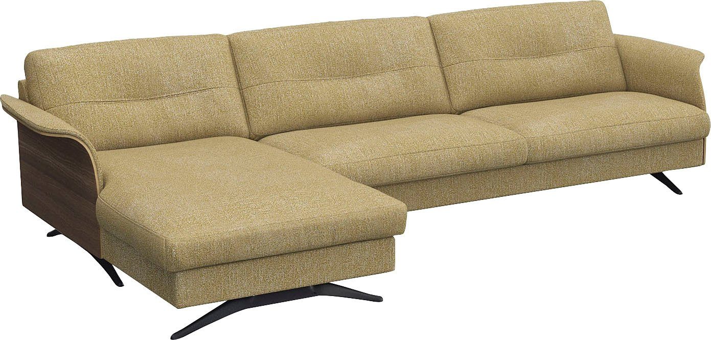 FLEXLUX Hoekbank Glow, super comfortabel door hoogwaardige zitconstructie met binnenvering, L-vorm