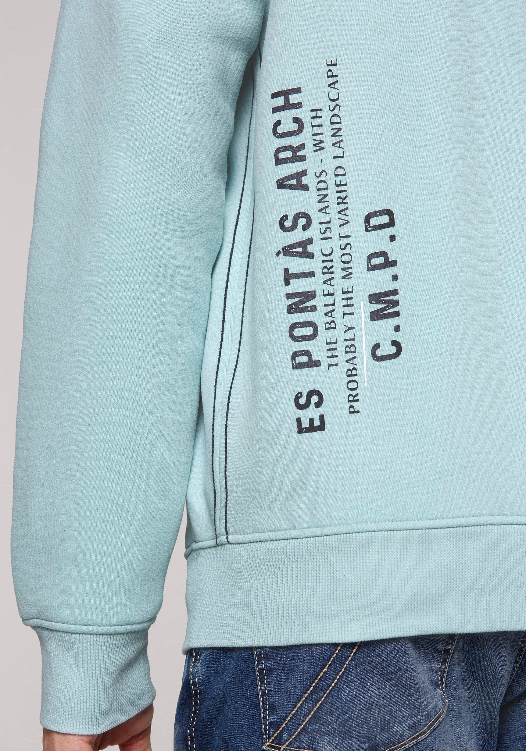 CAMP DAVID Sweatshirt met merk-applicaties