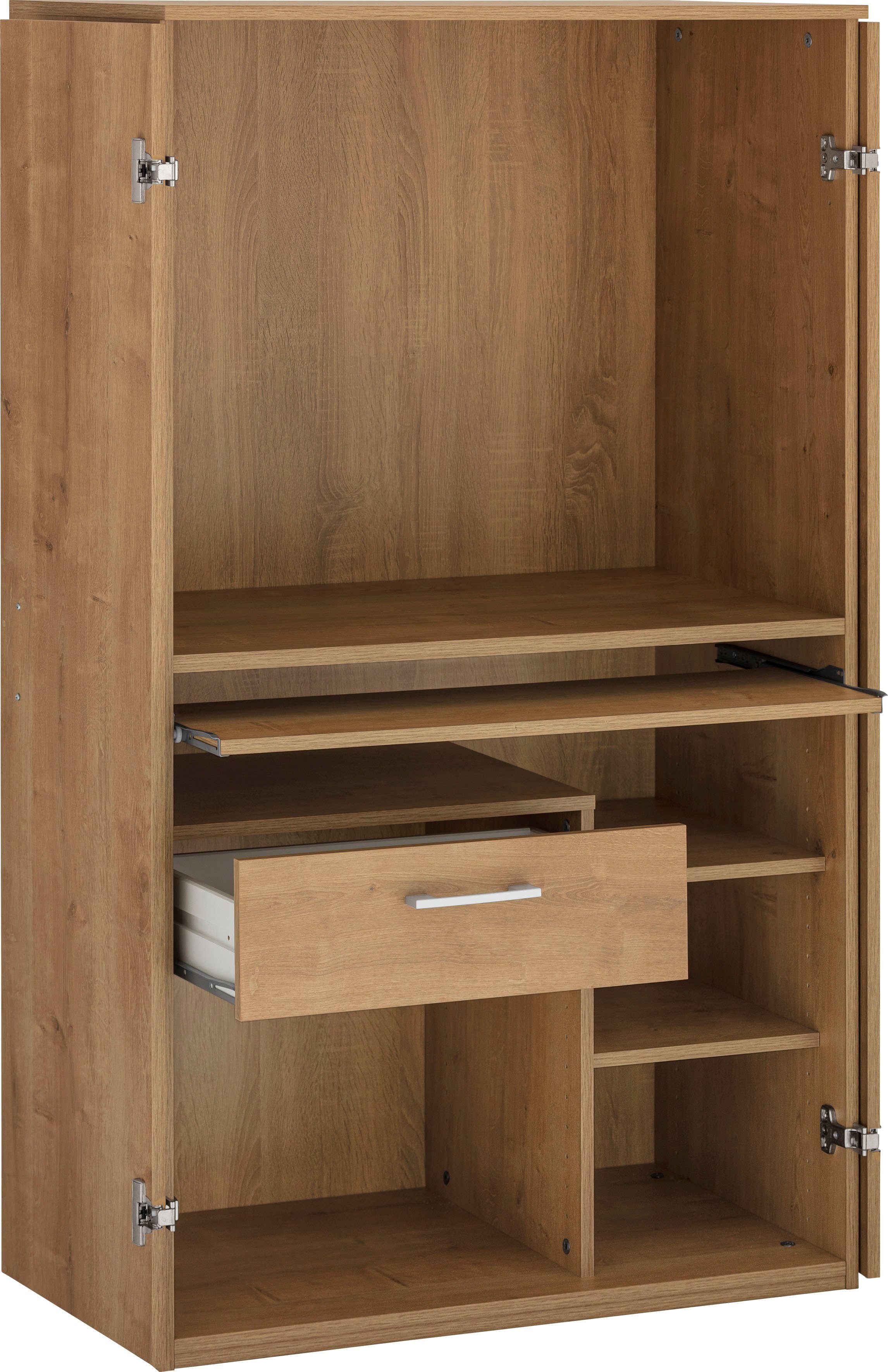 VOGL Möbelfabrik Pc-kast Nick Secretaire, afmetingen 80 x 50 x 138 cm, Made in Germany