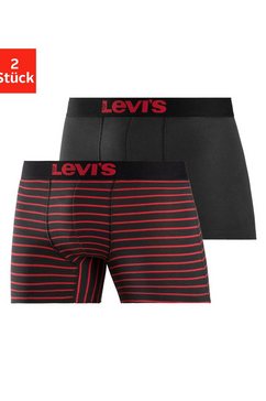 levi's boxershort strepen en uni (2 stuks) rood