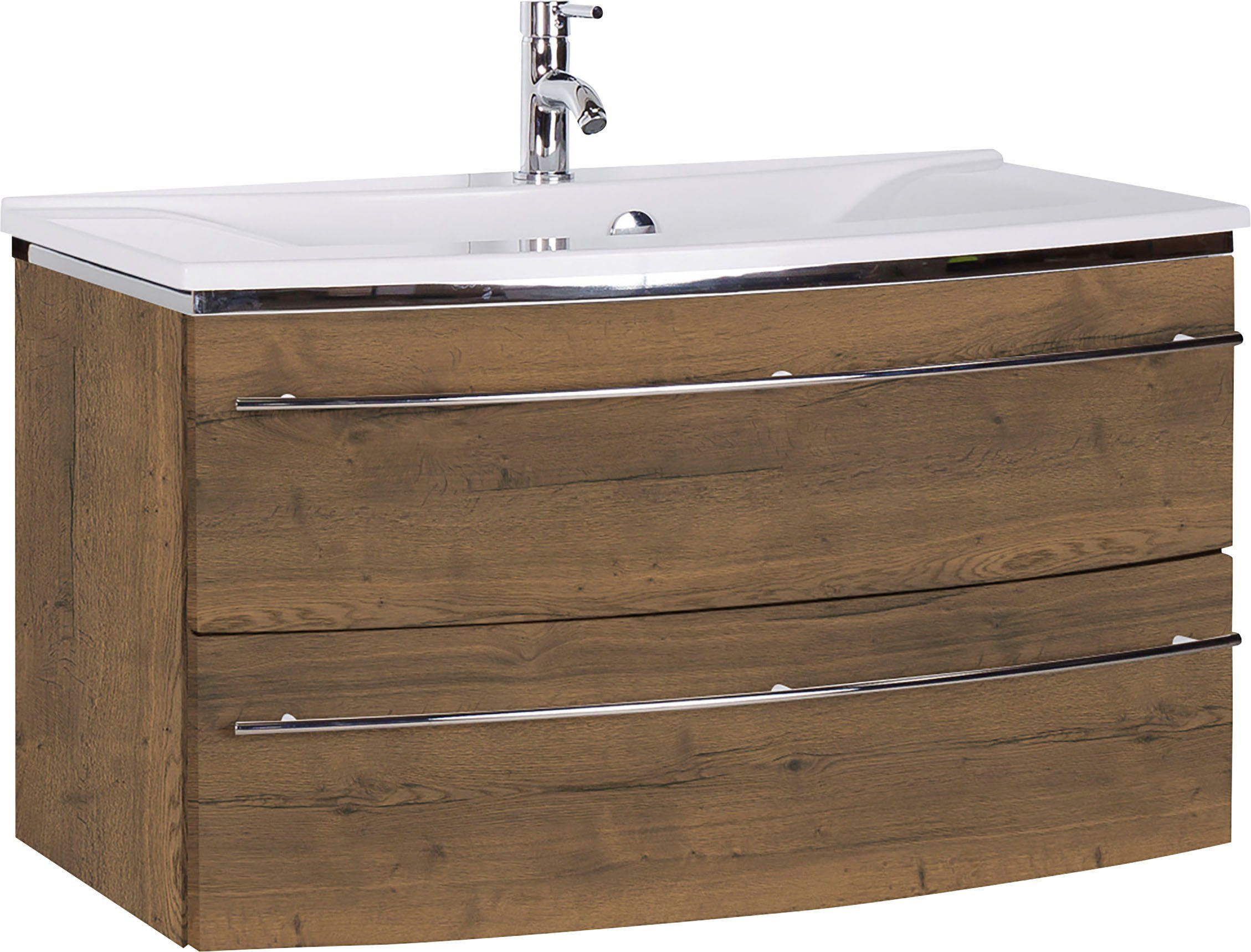 MARLIN Wastafelonderkast 3040 breedte 92,4 cm wastafelmeubels bruin