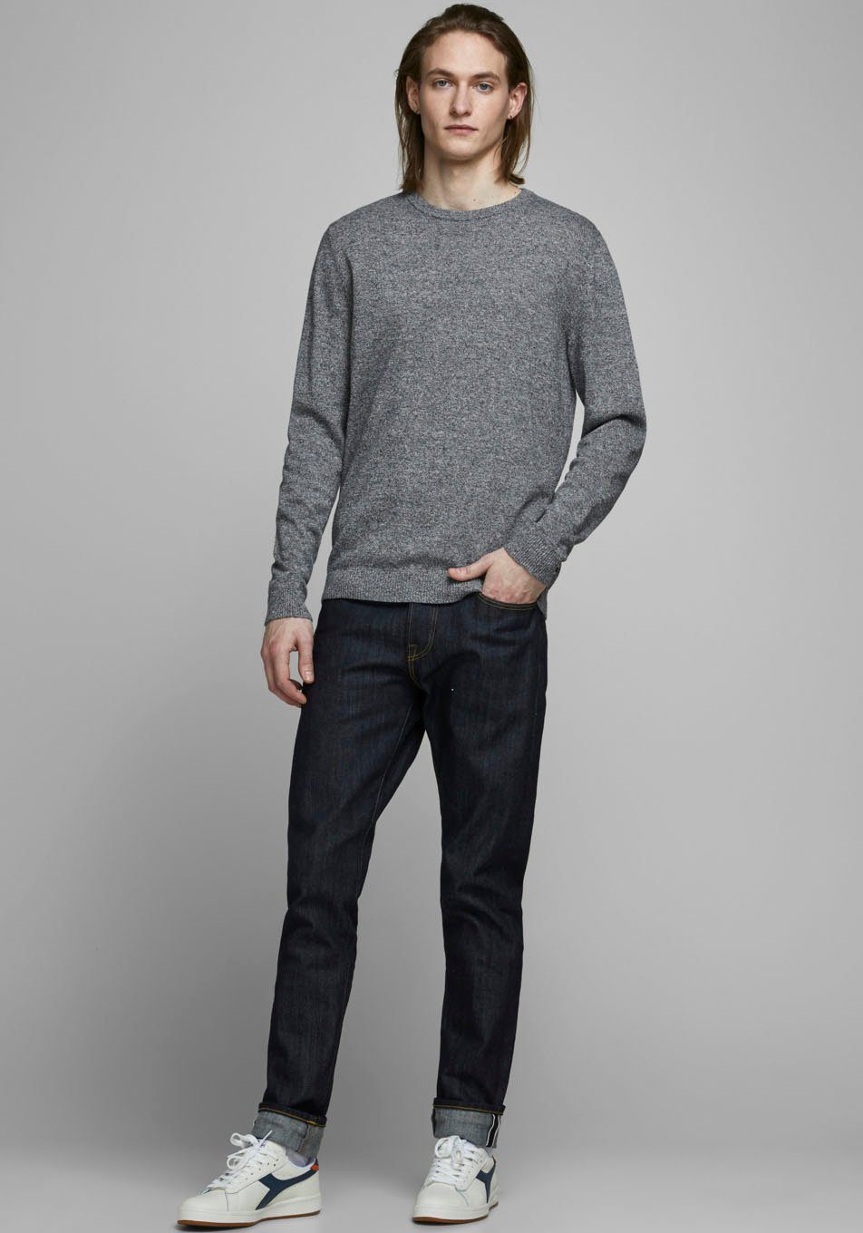 Jack & Jones Trui met ronde hals BASIC KNIT CREW NECK