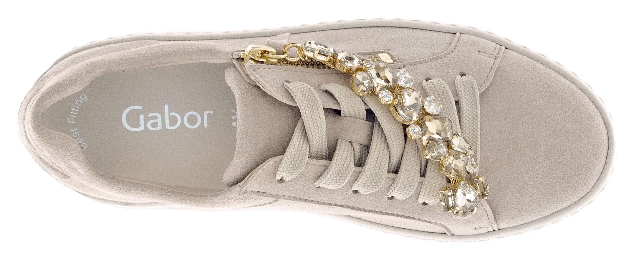 Gabor Plateausneakers , vrijetijdsschoen, lage schoen, veterschoen met best fitting-uitrusting
