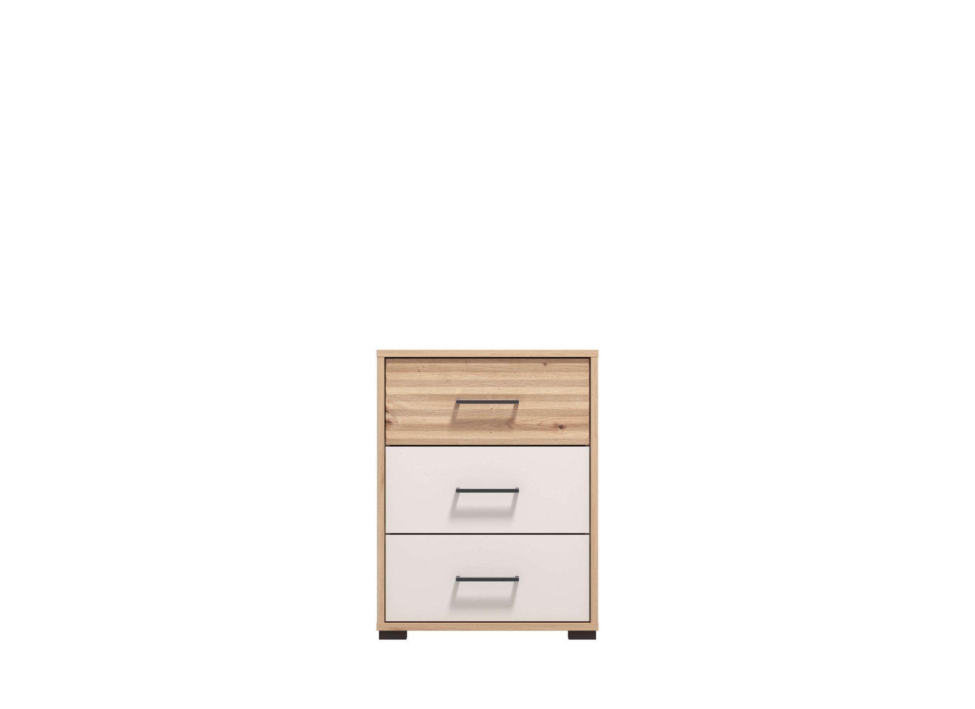 INOSIGN Nachtkastje Modena nachtkastje met 2 of 3 lades FSC®-gecertificeerd trendy kleur cashmere, ideaal voor kleine ruimtes