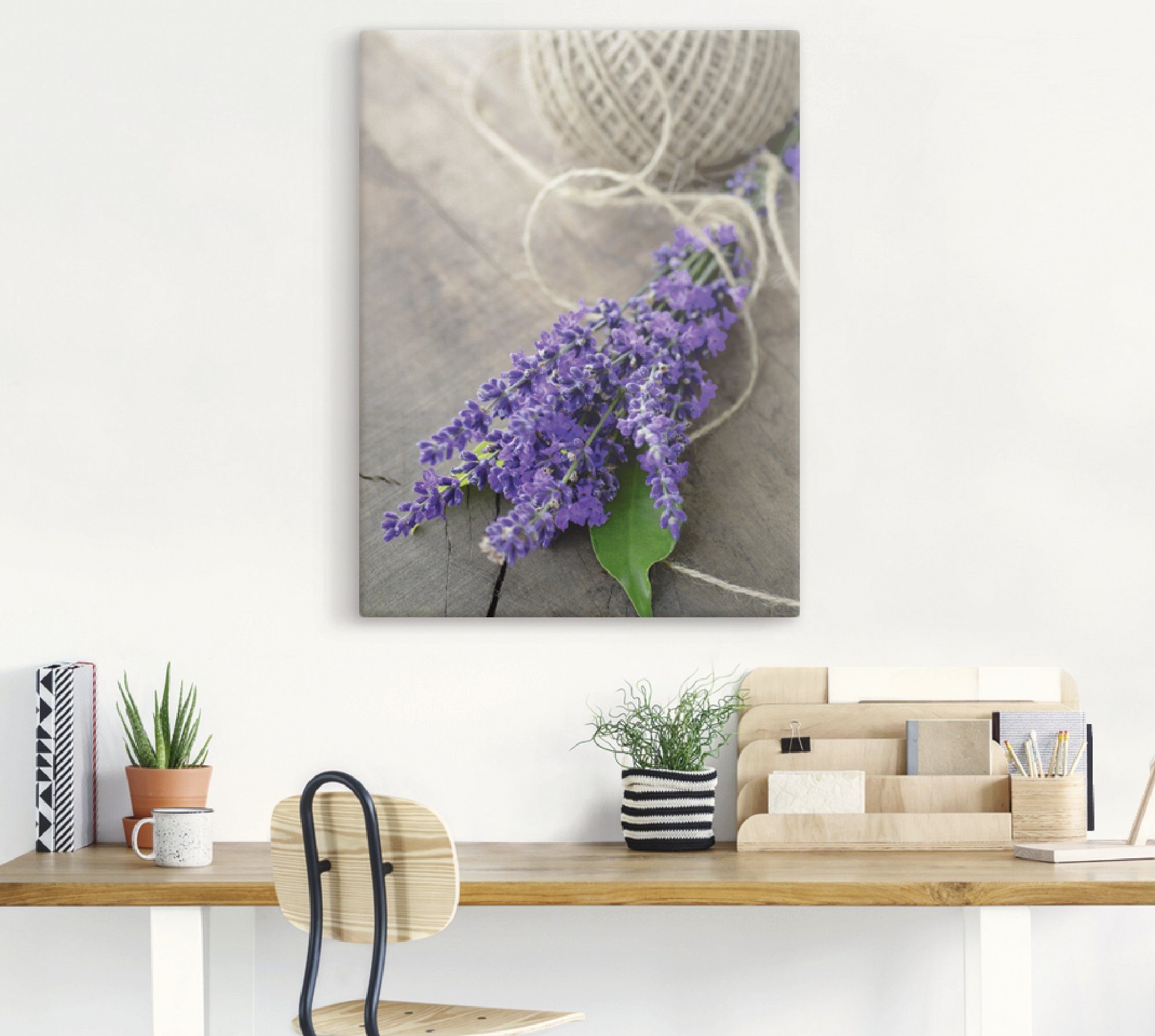 Artland Artprint Lavendel Struisvogel als artprint op linnen, poster, muursticker in verschillende maten