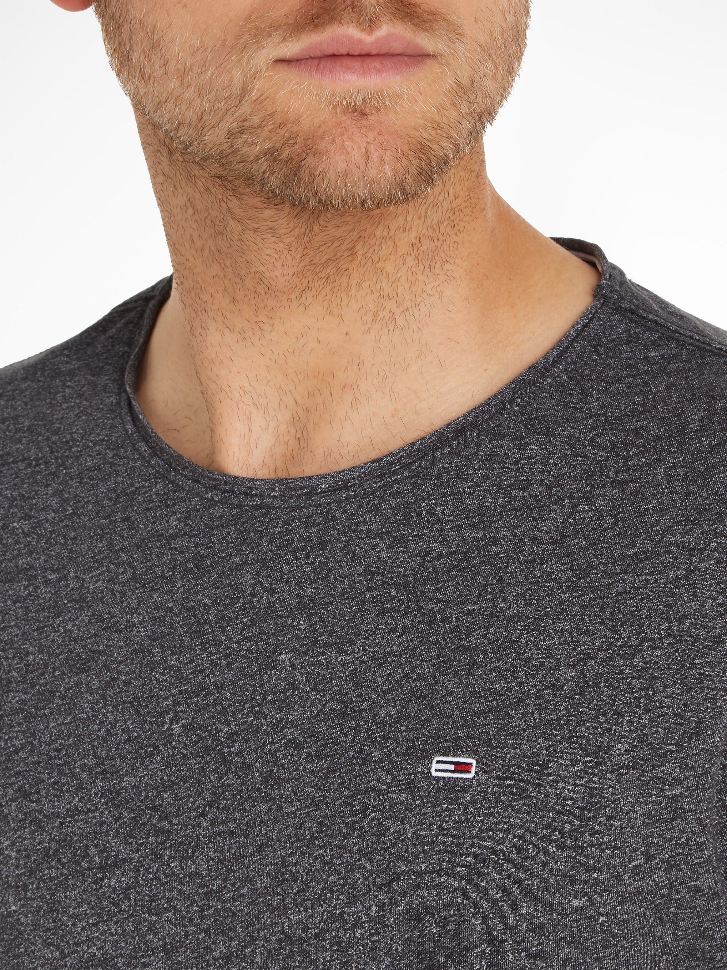 TOMMY JEANS T-shirt TJM SLIM JASPE C NECK Classics slim fit met merklabel