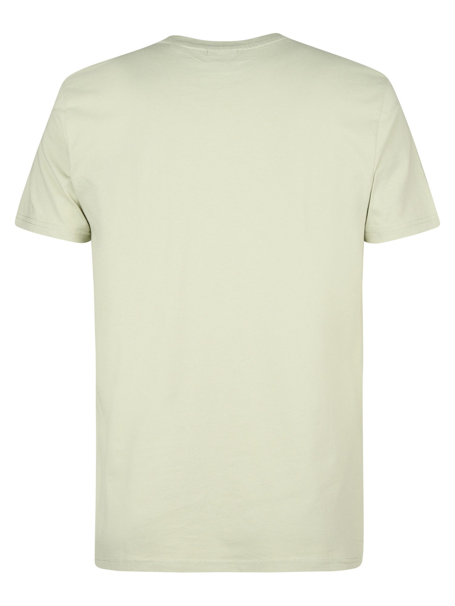 Petrol Industries Shirt met ronde hals met geborduurd logo