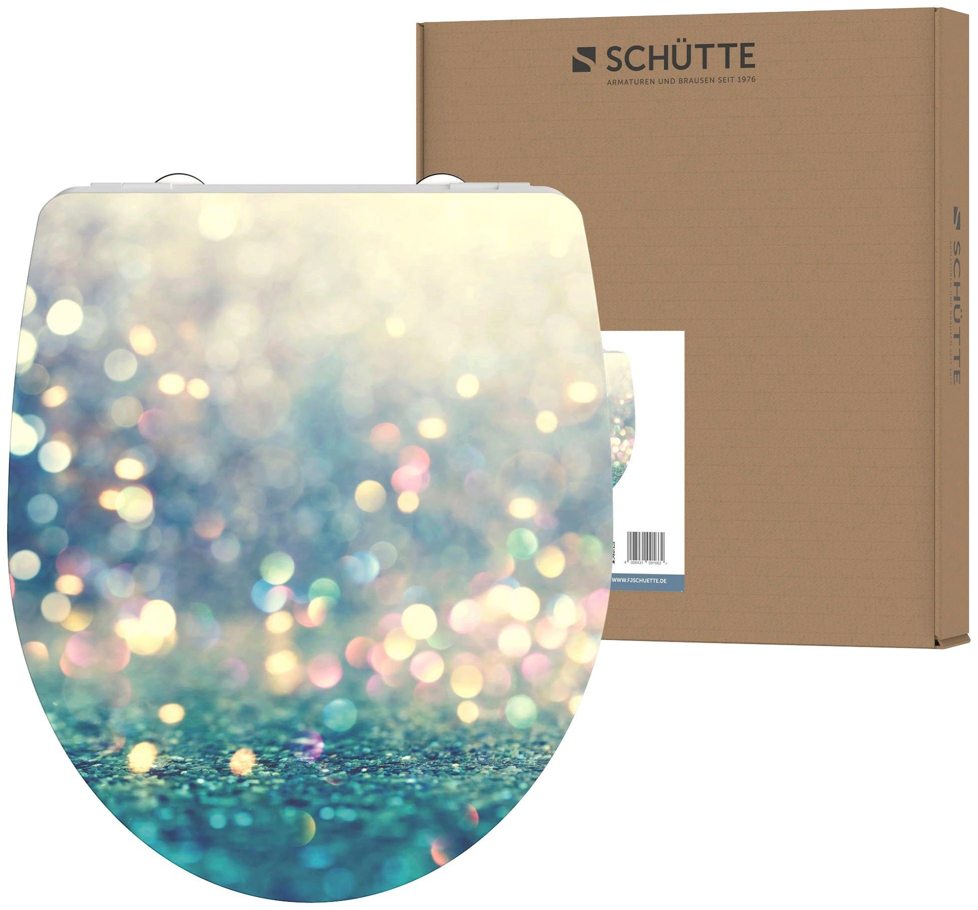 Schütte Toiletzitting Magic light Duroplast, met softclosemechanisme en snelsluiting, High gloss