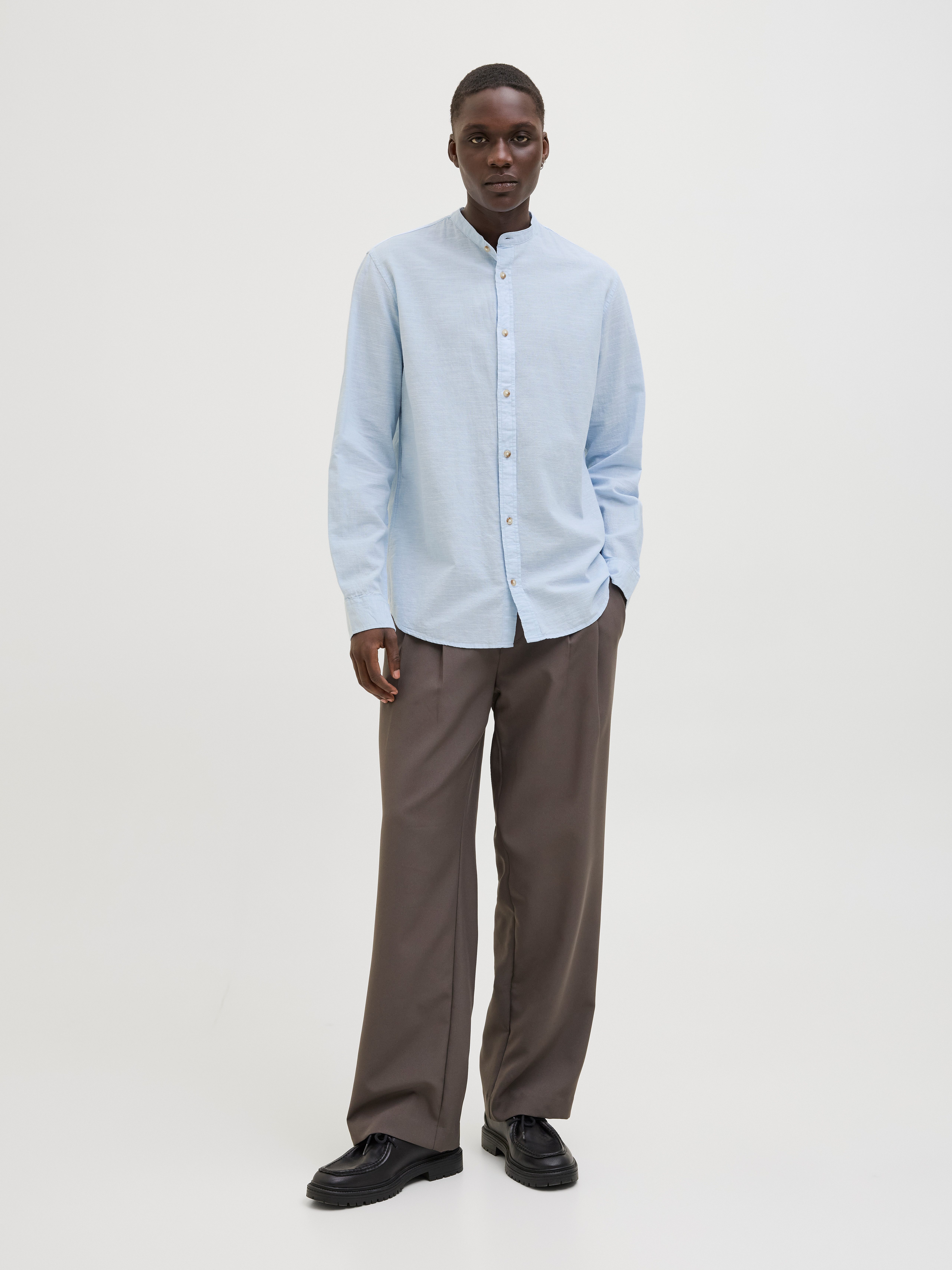 Jack & Jones Overhemd met lange mouwen JJESUMMER BAND SHIRT LS SN