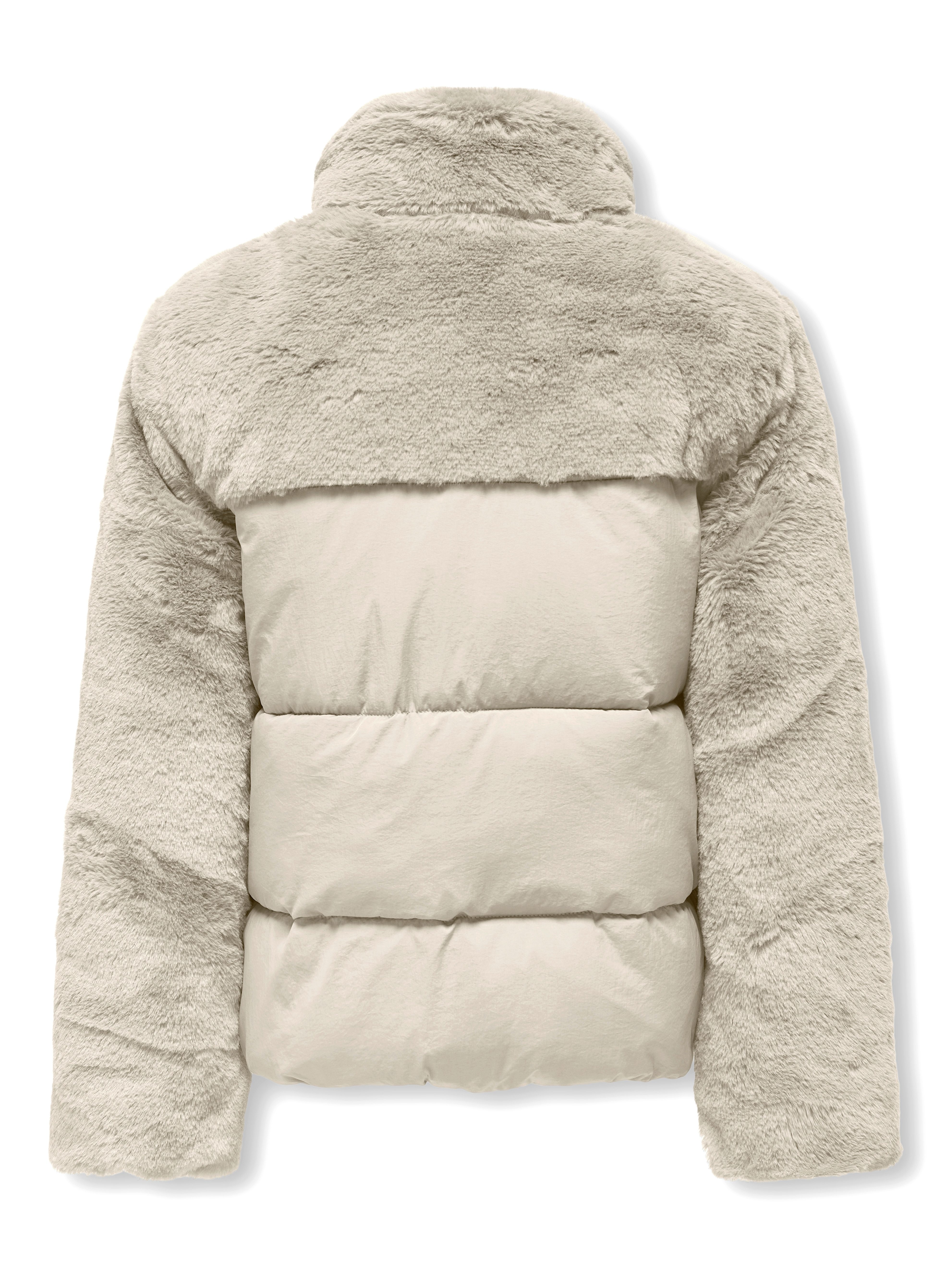 KIDS ONLY Gewatteerde jas KOGWANJA FUR PUFFER MIX COAT OTW