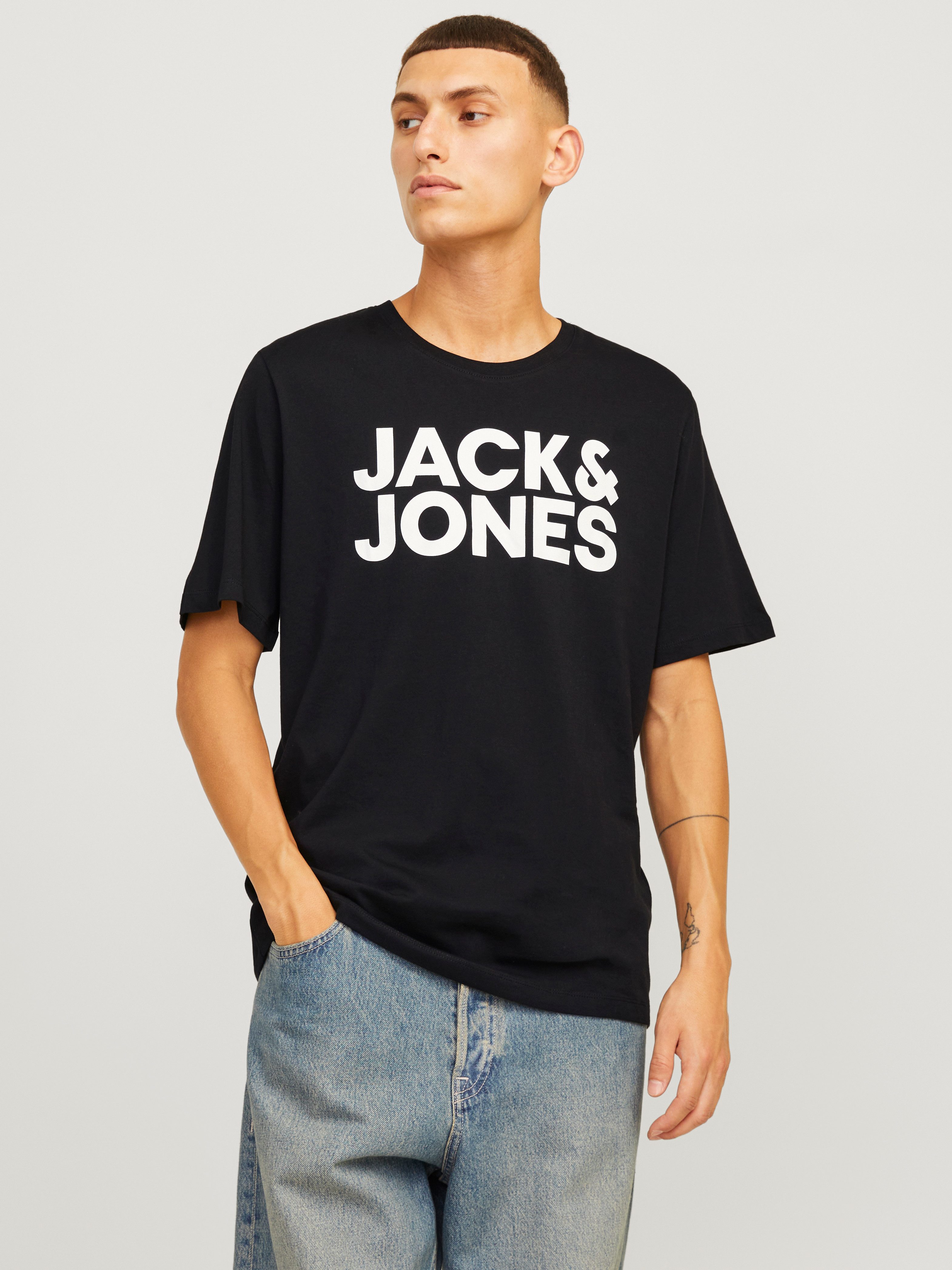 Jack & Jones Shirt met ronde hals JJECORP LOGO TEE SS O-NECK 3PK MP NOOS (set, 3-delig)