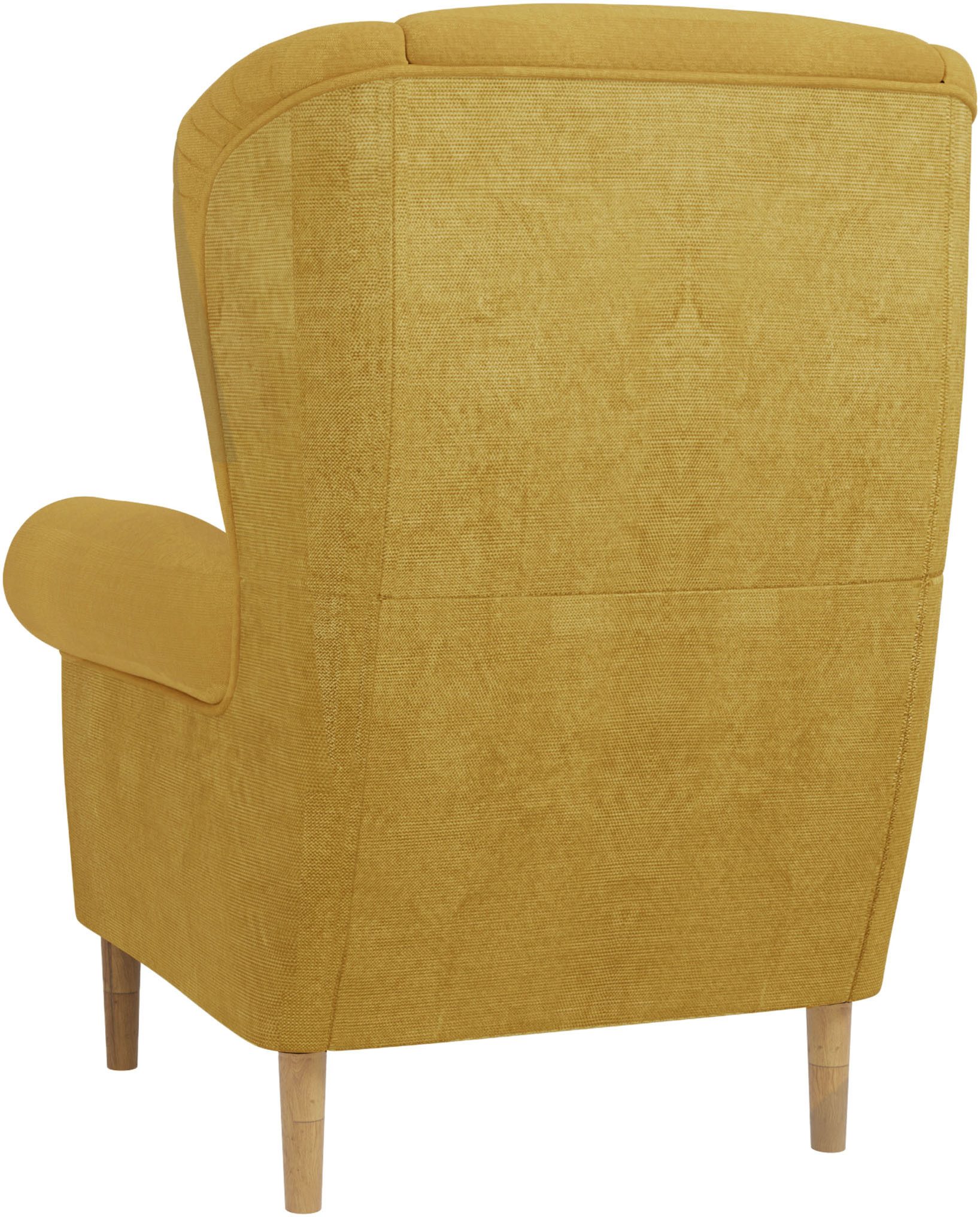 Home affaire Oorfauteuil OSTIANO BxDxH: 80x82x98 cm, fauteuil Uniek stuk, dikke gebogen armleuningen, effen en geruit