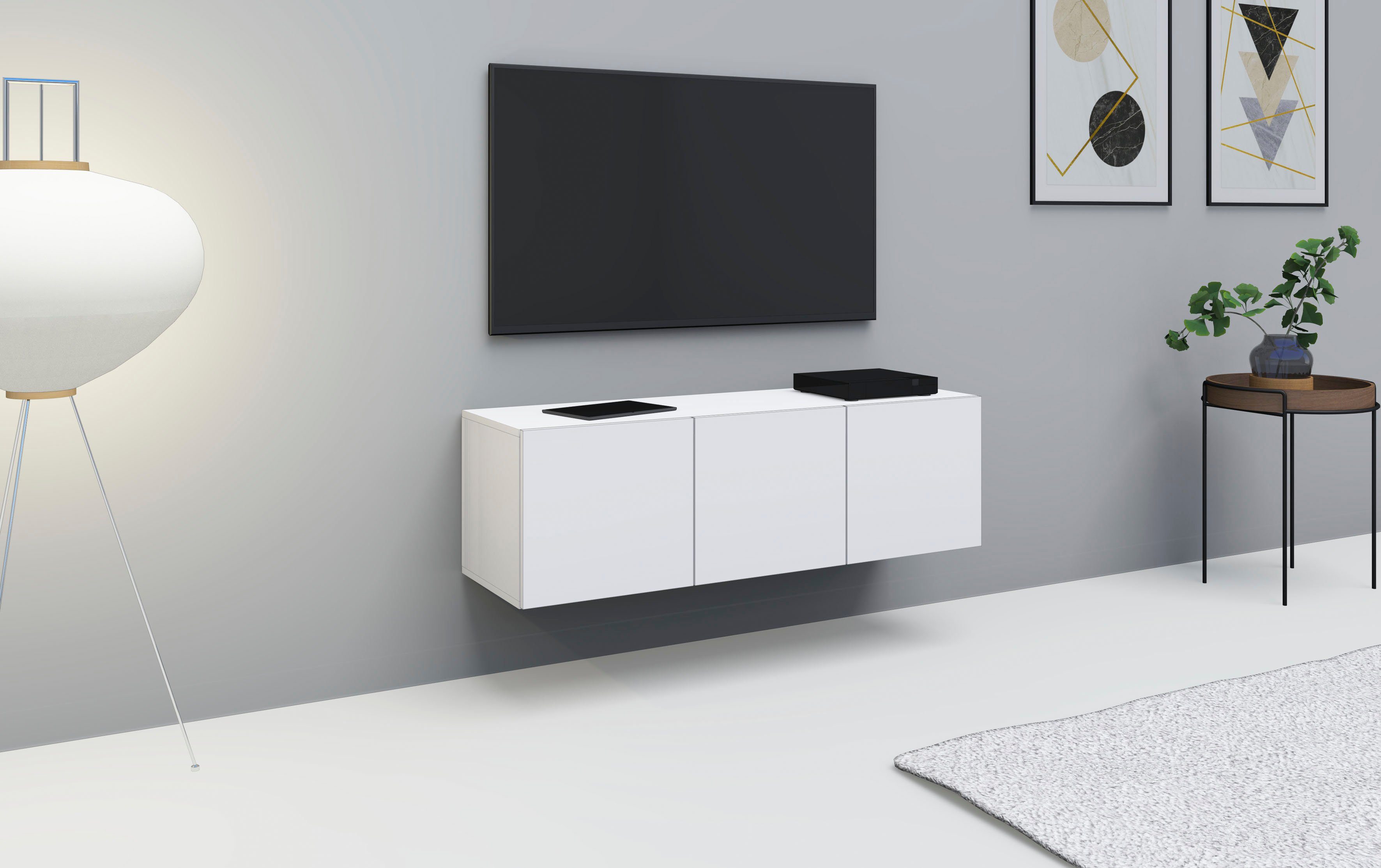 borchardt Möbel Tv-meubel Vaasa Breedte 114 cm, alleen hangend
