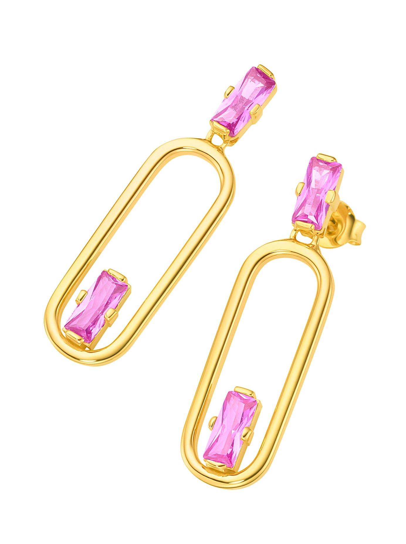 Lady Paar oorstekers dames oorbellen goud(kleur)