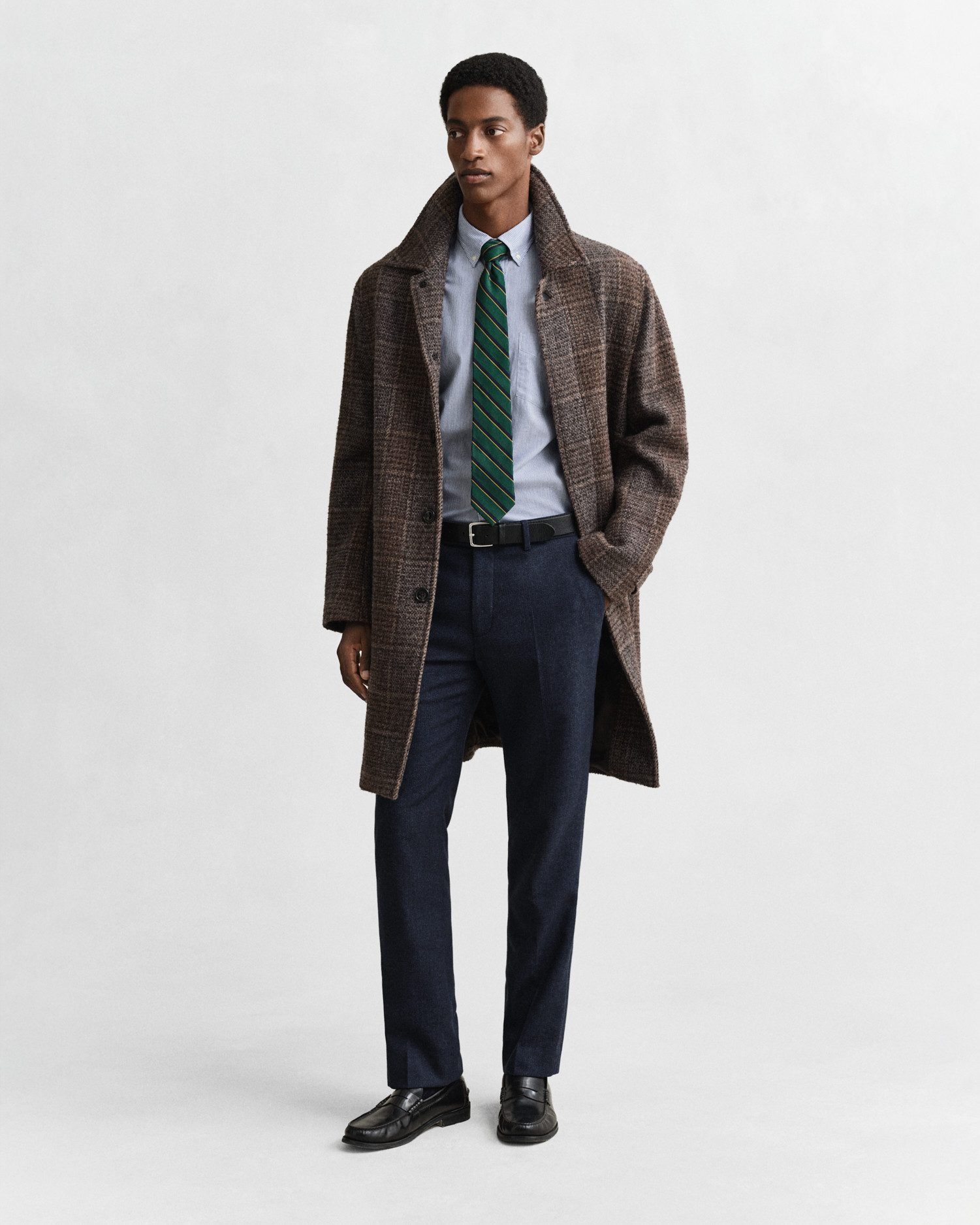 Gant Overhemd met lange mouwen REG POPLIN BANKER SHIRT Banker Stripe popeline, lichte katoen