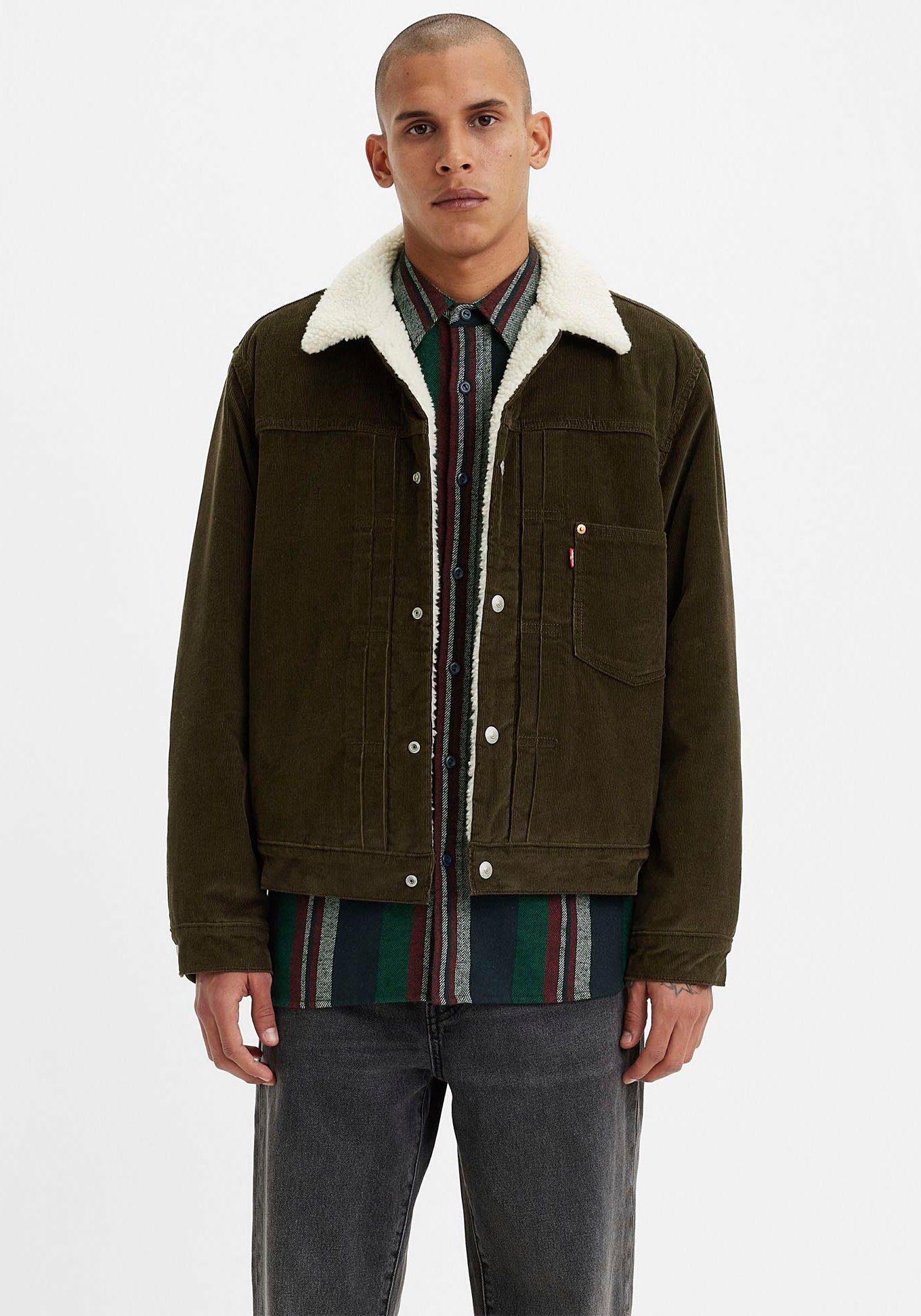 Levi's® Cordjasje SHERPA TRUCKER met warm sherpa-voering