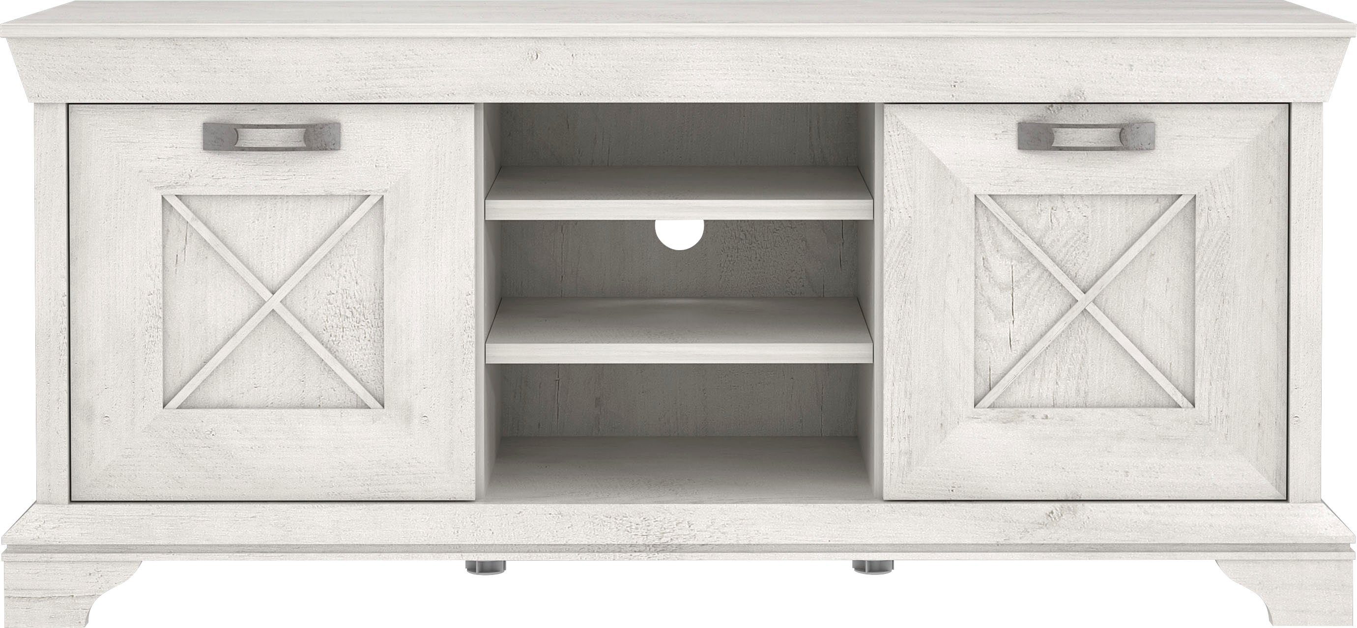 FORTE Tv-meubel Kashmir Breedte 147 cm lowboards maat 147,4x48,2x66,6 cm beige