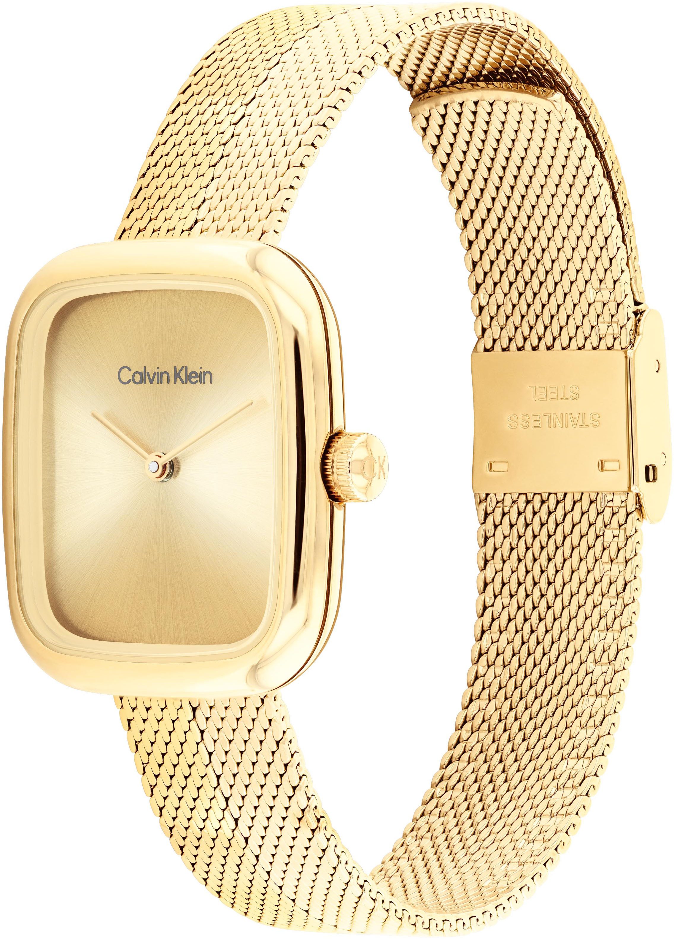 Calvin Klein Kwartshorloge CK Adore Horloge, dameshorloge, stalen band, analoog
