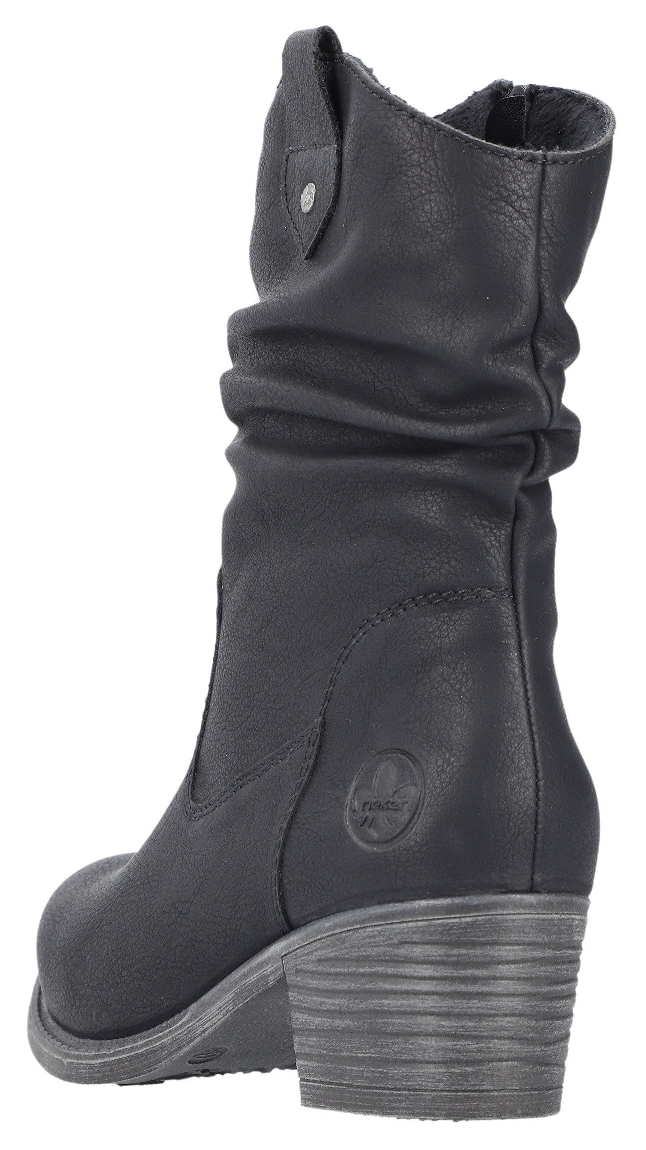Rieker Cowboylaarsjes , cowboylaarzen, slouchy schacht, blokhak, met binnenrits