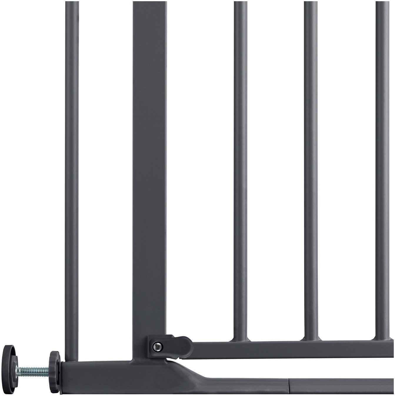 Hauck Traphek Clear Step 2, Dark Grey ook als traphekje te gebruiken, 75-80 cm, vlakke doorgang