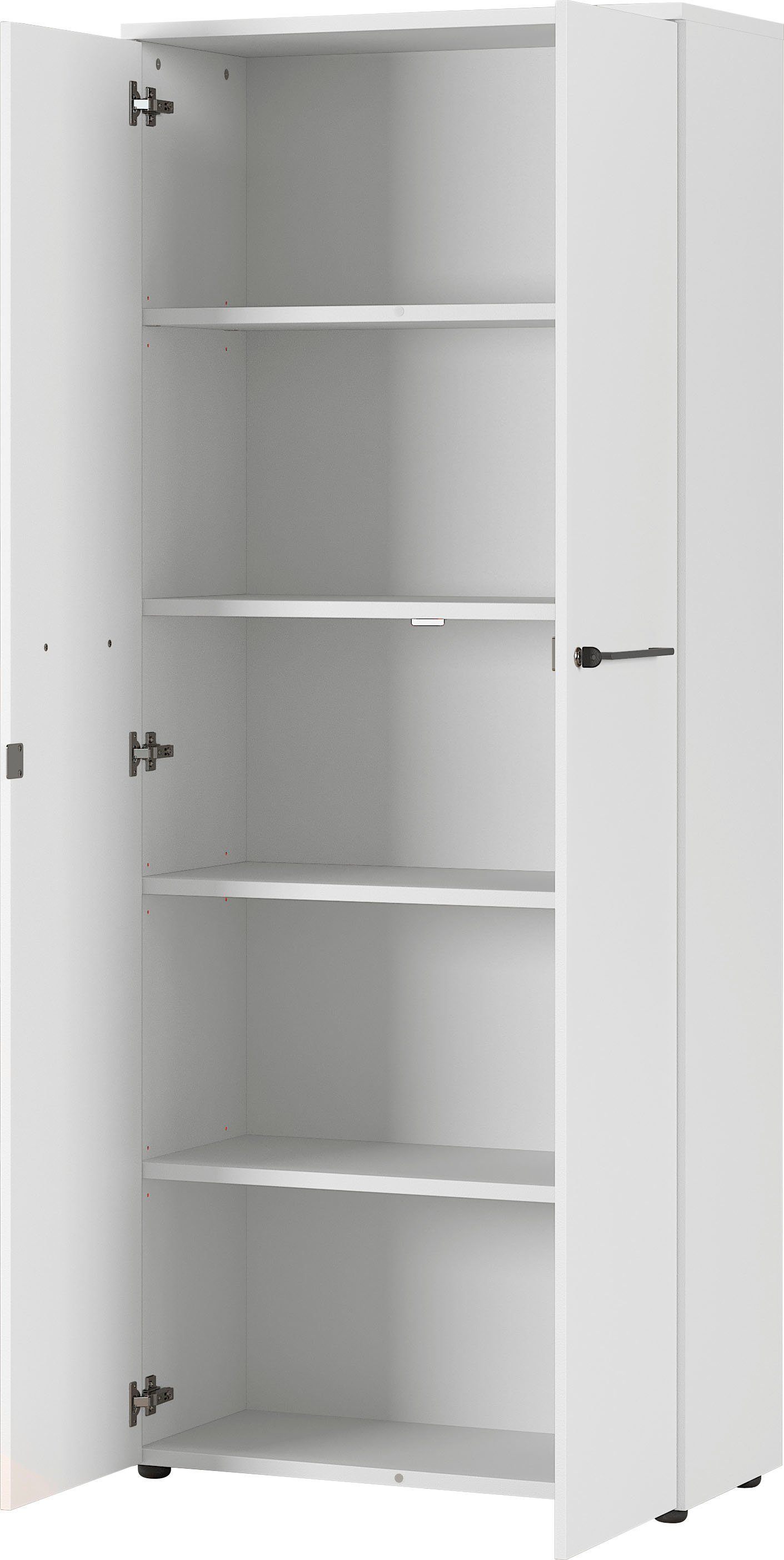 GERMANIA Archiefkast GW-Agenda, multifunctionele kast, afsluitbaar optioneel met 2 open vakken, afmetingen 80x197 cm, made in germany