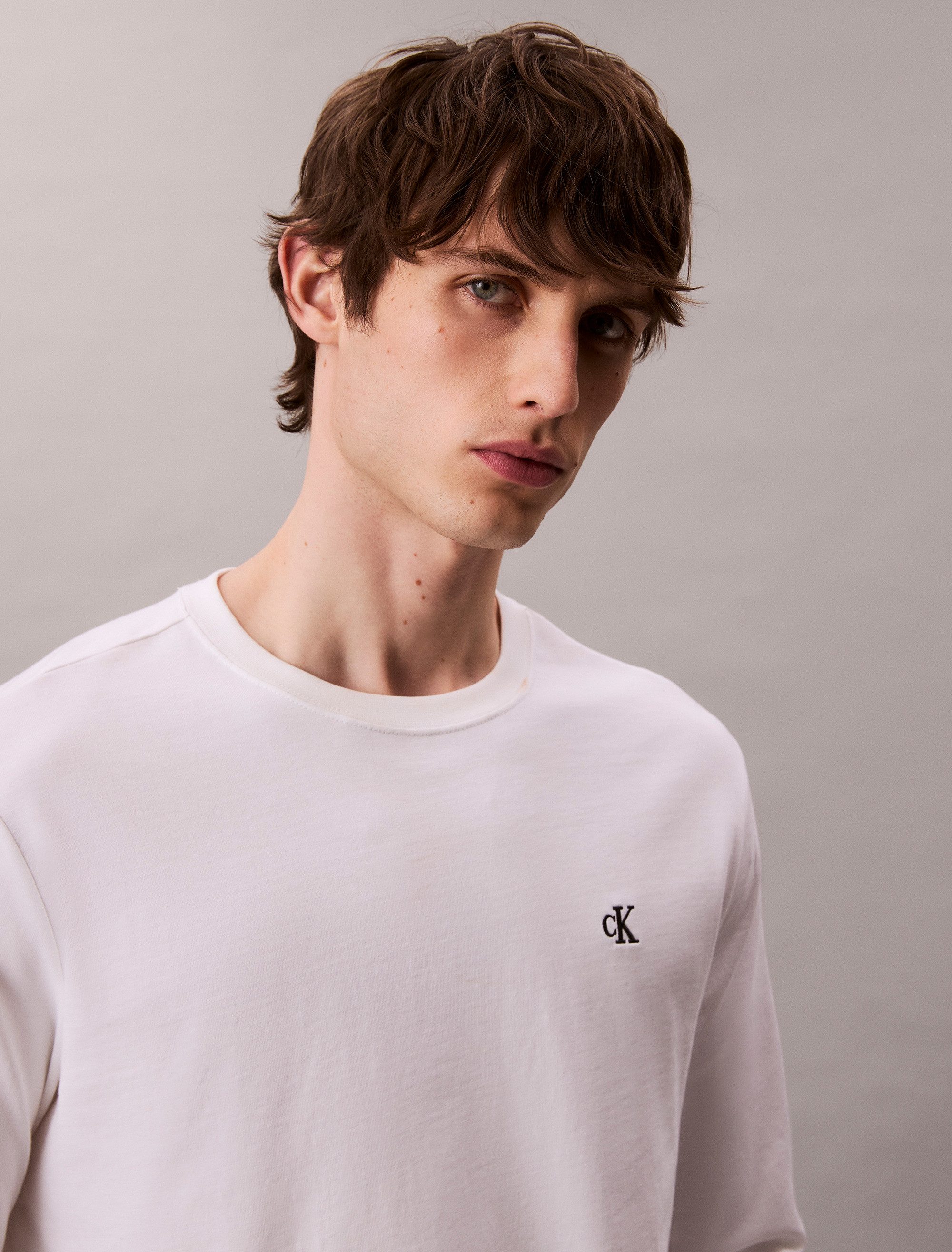 Calvin Klein Shirt met lange mouwen LS EASY MONOGRAM TEE