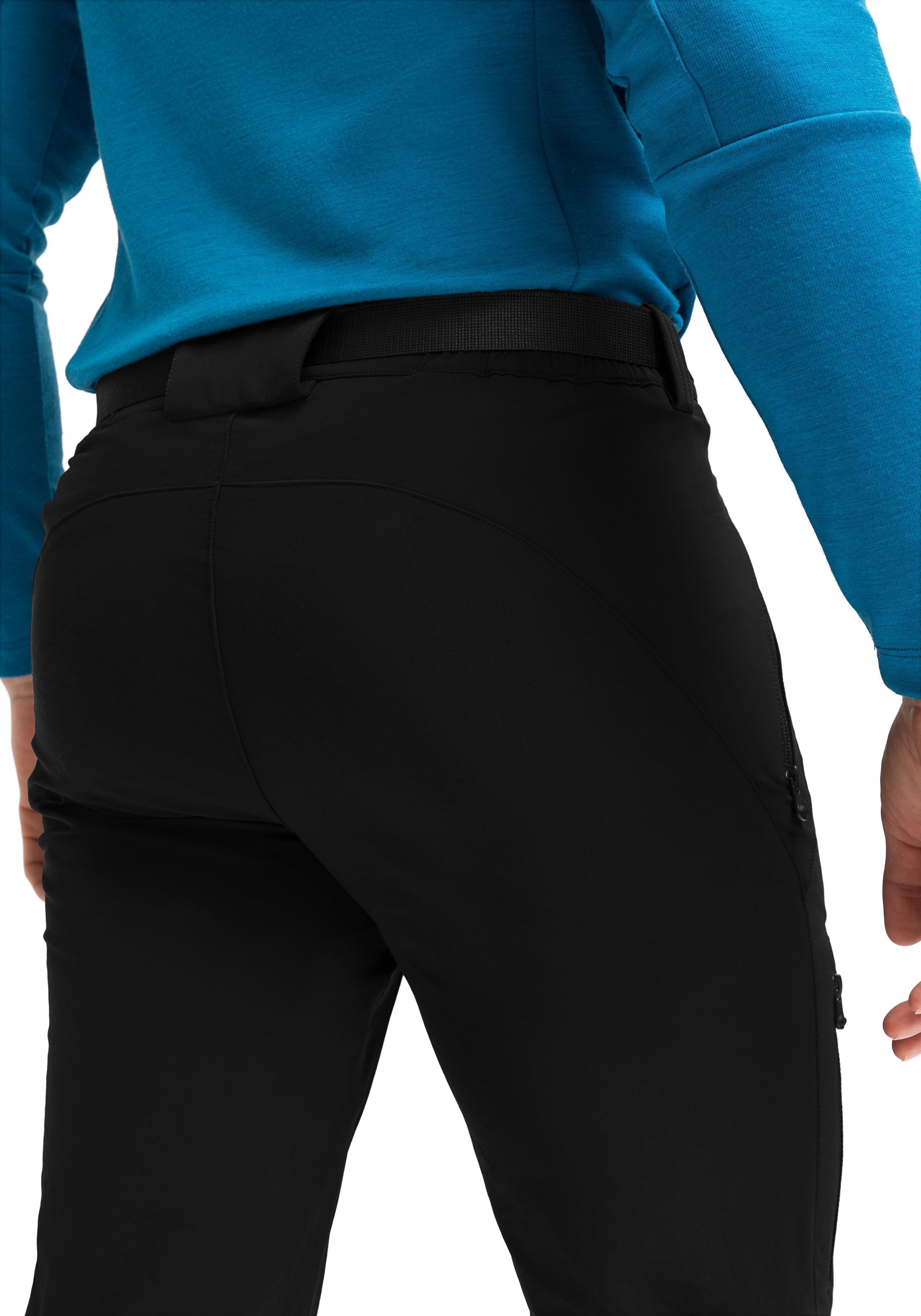 Maier Sports Functionele broek Naturno Heren outdoorbroek, robuuste trekkingbroek, 3 zakken en riem