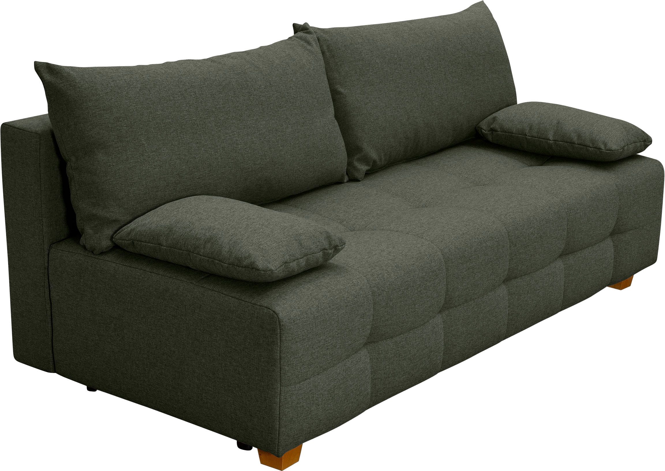 COLLECTION AB Slaapbank Bella Slaapbank, bedlade, bonellvering, rugkussen, armleuningkussen