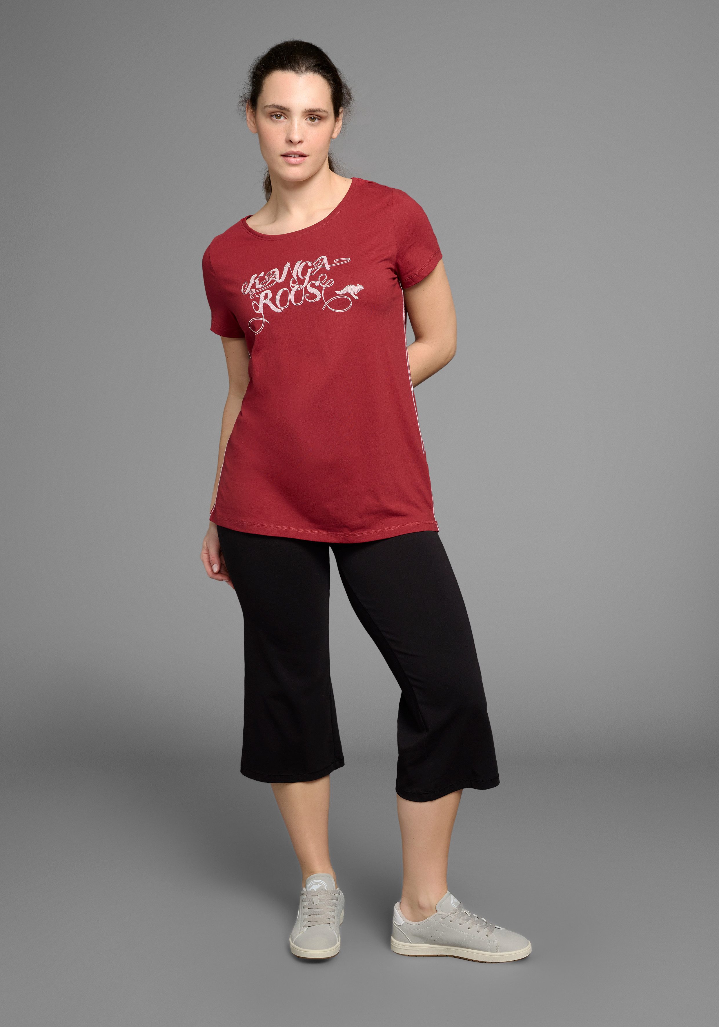 KangaROOS Lang shirt Korte mouw, figuuraccentuerende pasvorm (2-delig, Set van 2)
