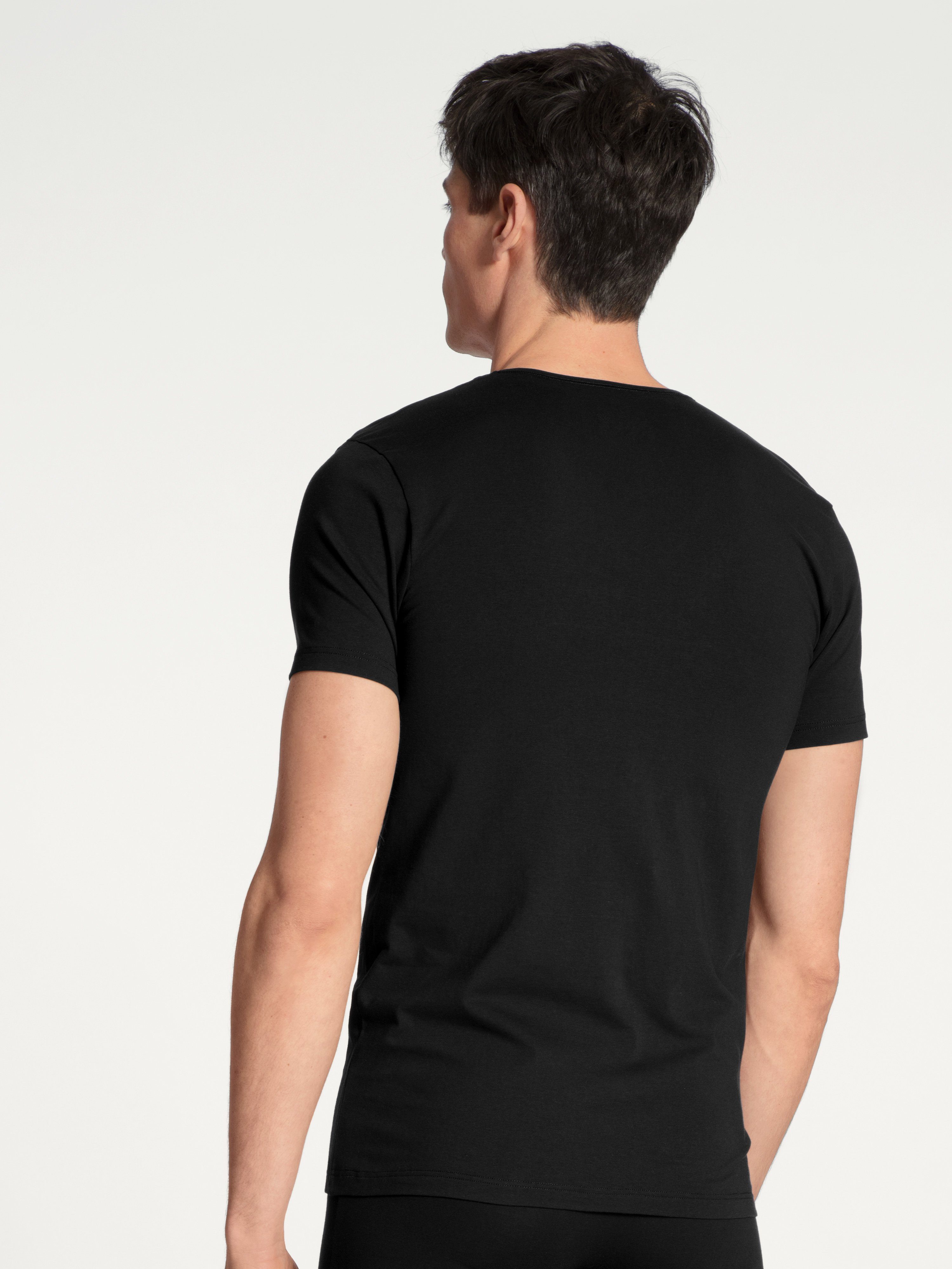 CALIDA T-shirt Cotton Code met v-halslijn en perfecte pasvorm