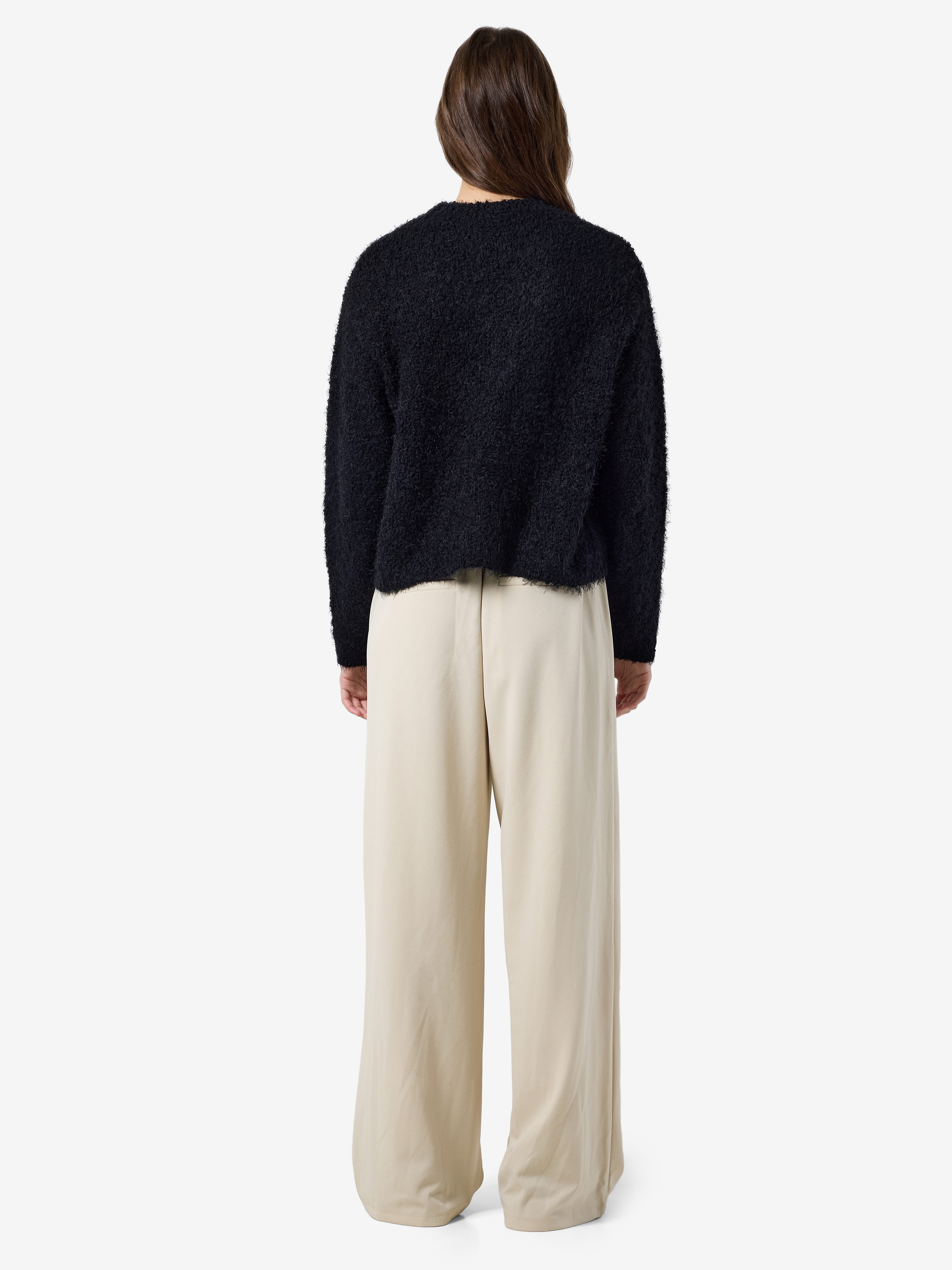 Noisy may Trui met ronde hals NMSASSY L/S O-NECK KNIT FWD NOOS