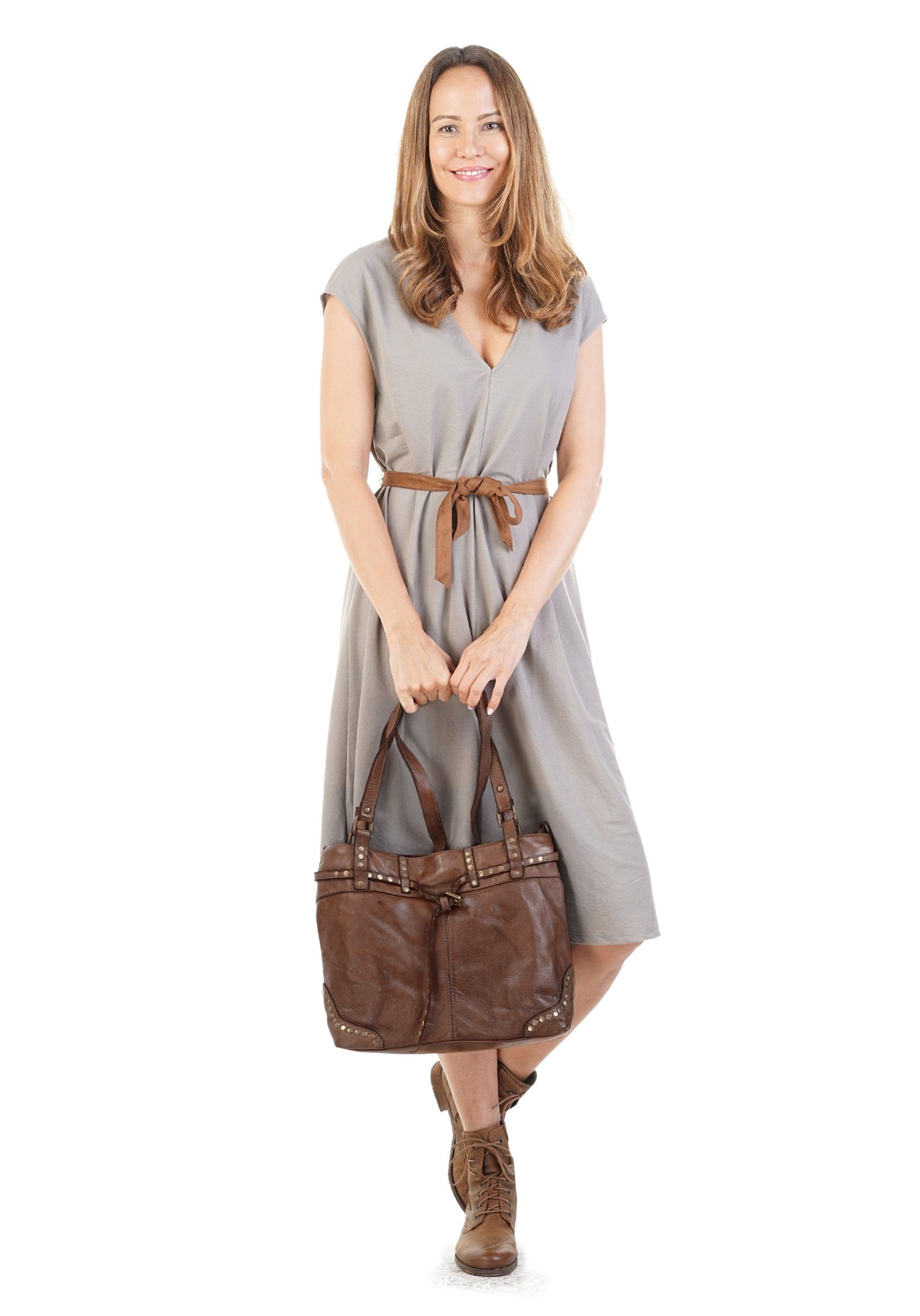 Samantha Look Shopper echt leer, made in italy