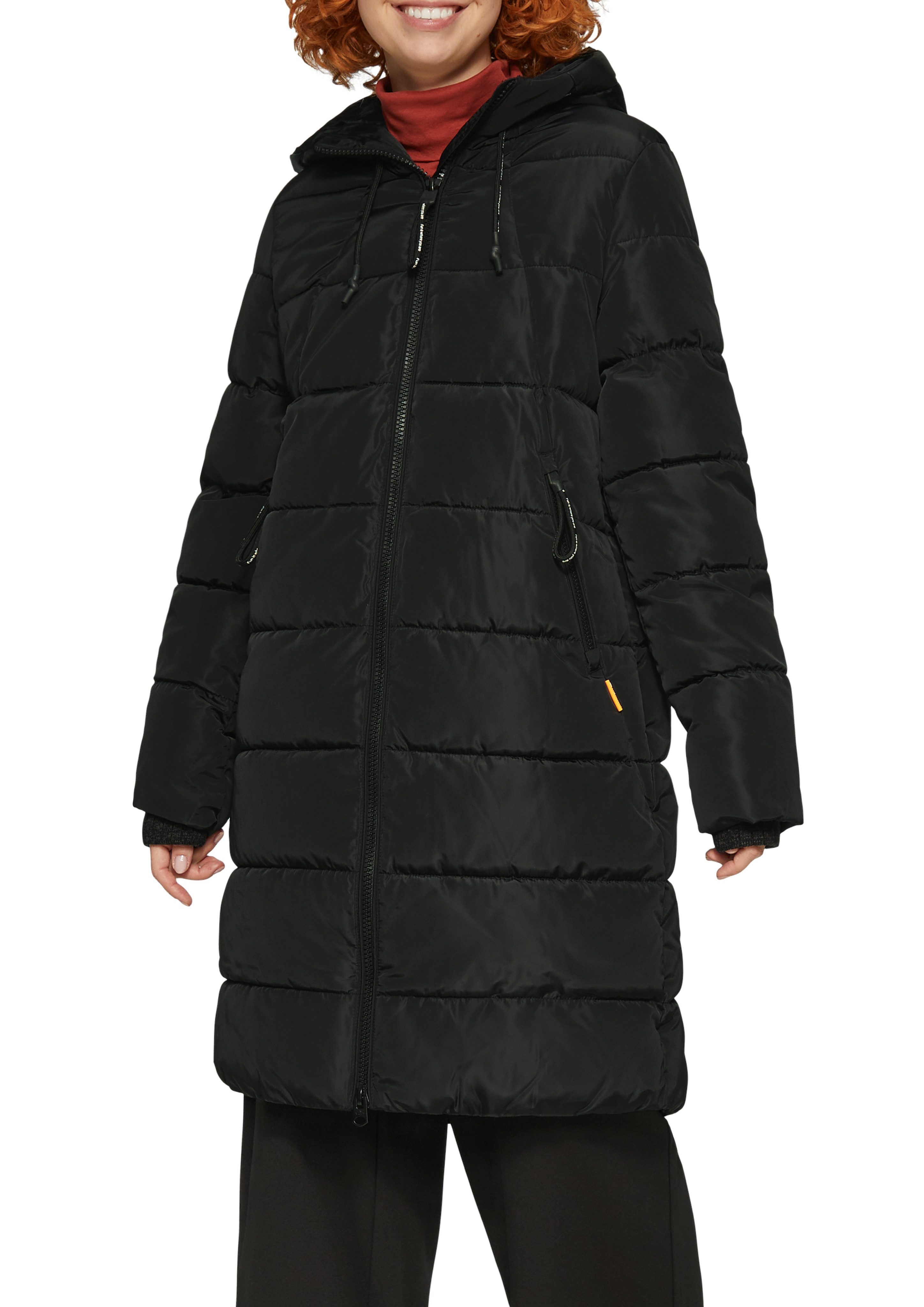 Q/S designed by Gewatteerde jas met een capuchon dames donsjassen maat XL zwart