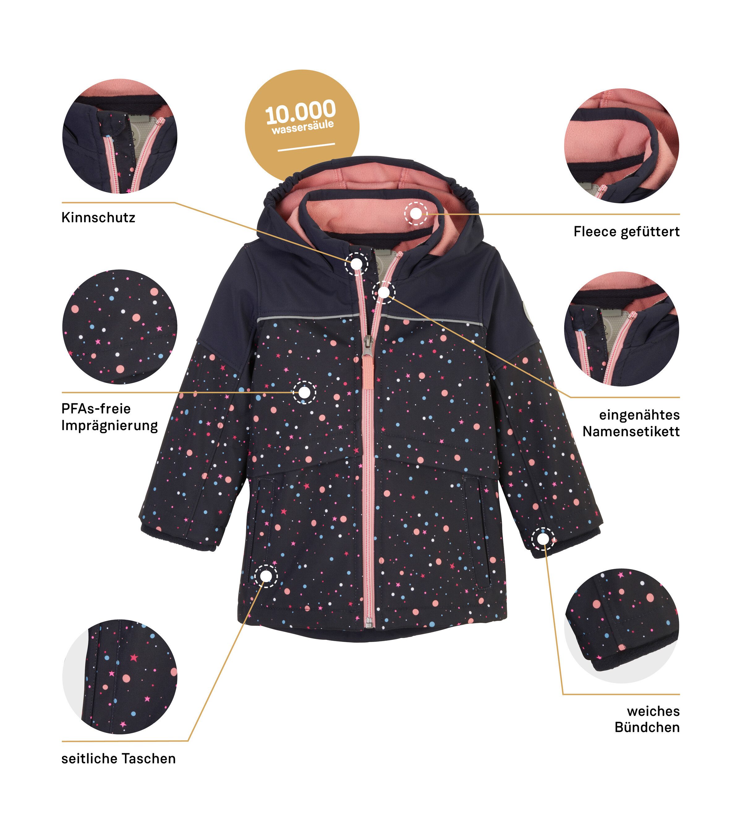 first instinct by killtec Softshell-jack FIOW 18 MNS SFTSHLL JCKT Waterafstotende softshelljack met fleece, stijlvol en functioneel