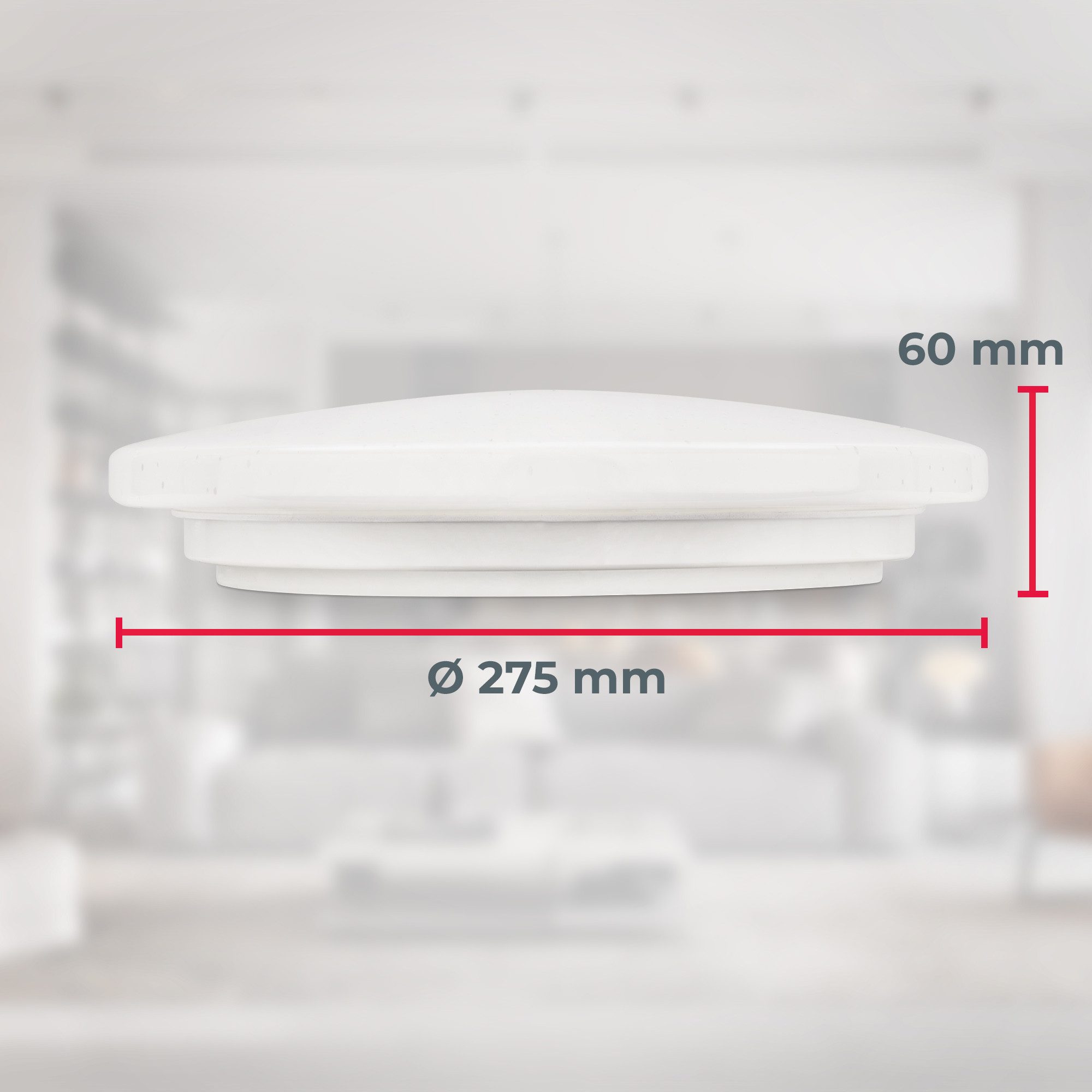 B.K.Licht Led-plafondlamp LED bad plafondlamp IP44 met sterrenhemel (1 stuk)
